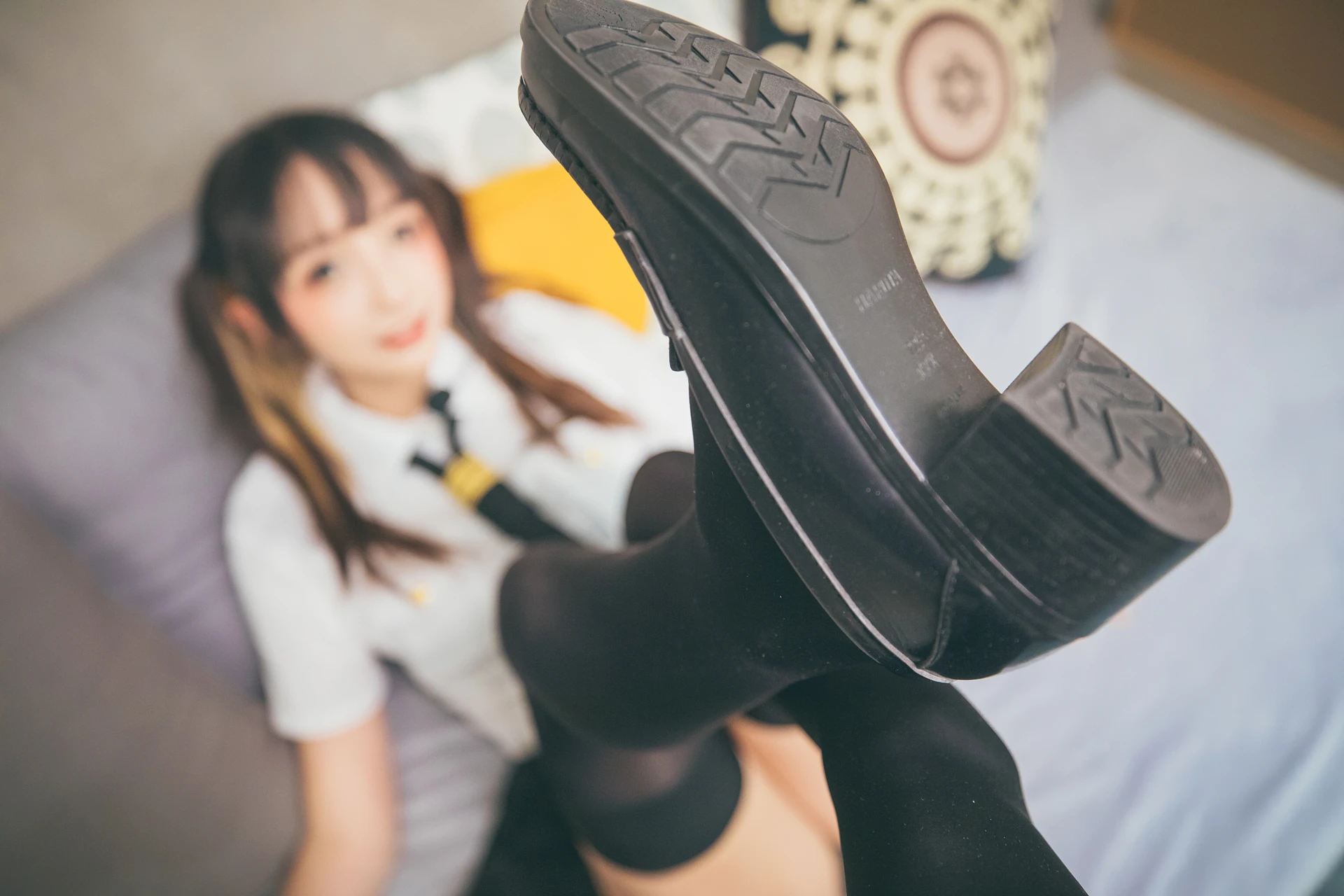 神楽坂真冬 第三季 序号24：「お帰りなさい、指揮官」 [150P2V-666MB]OL制服, 内衣, 双马尾, 神楽坂真冬, 美腿, 美足, 高跟鞋, 黑丝