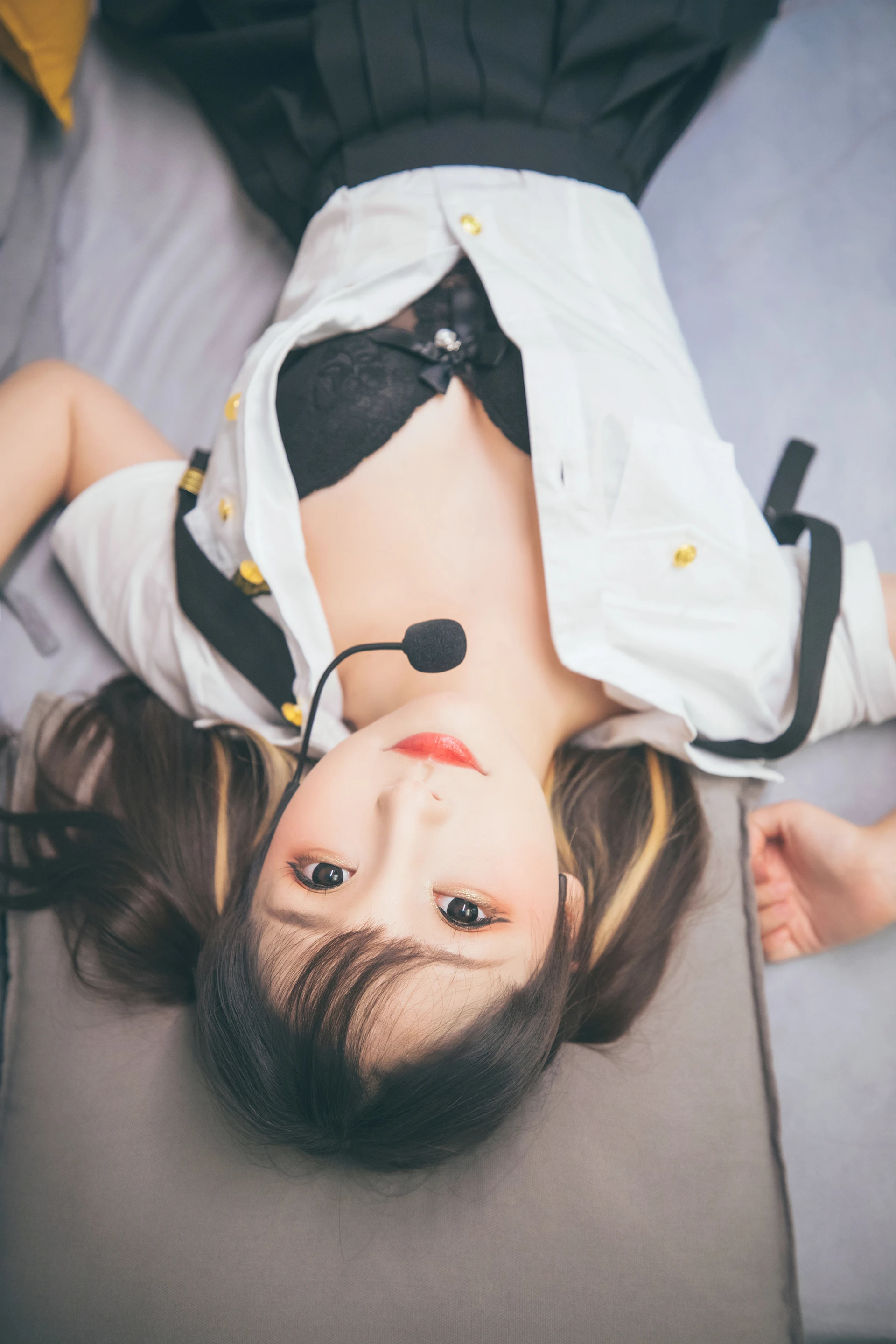 神楽坂真冬 第三季 序号24：「お帰りなさい、指揮官」 [150P2V-666MB]OL制服, 内衣, 双马尾, 神楽坂真冬, 美腿, 美足, 高跟鞋, 黑丝