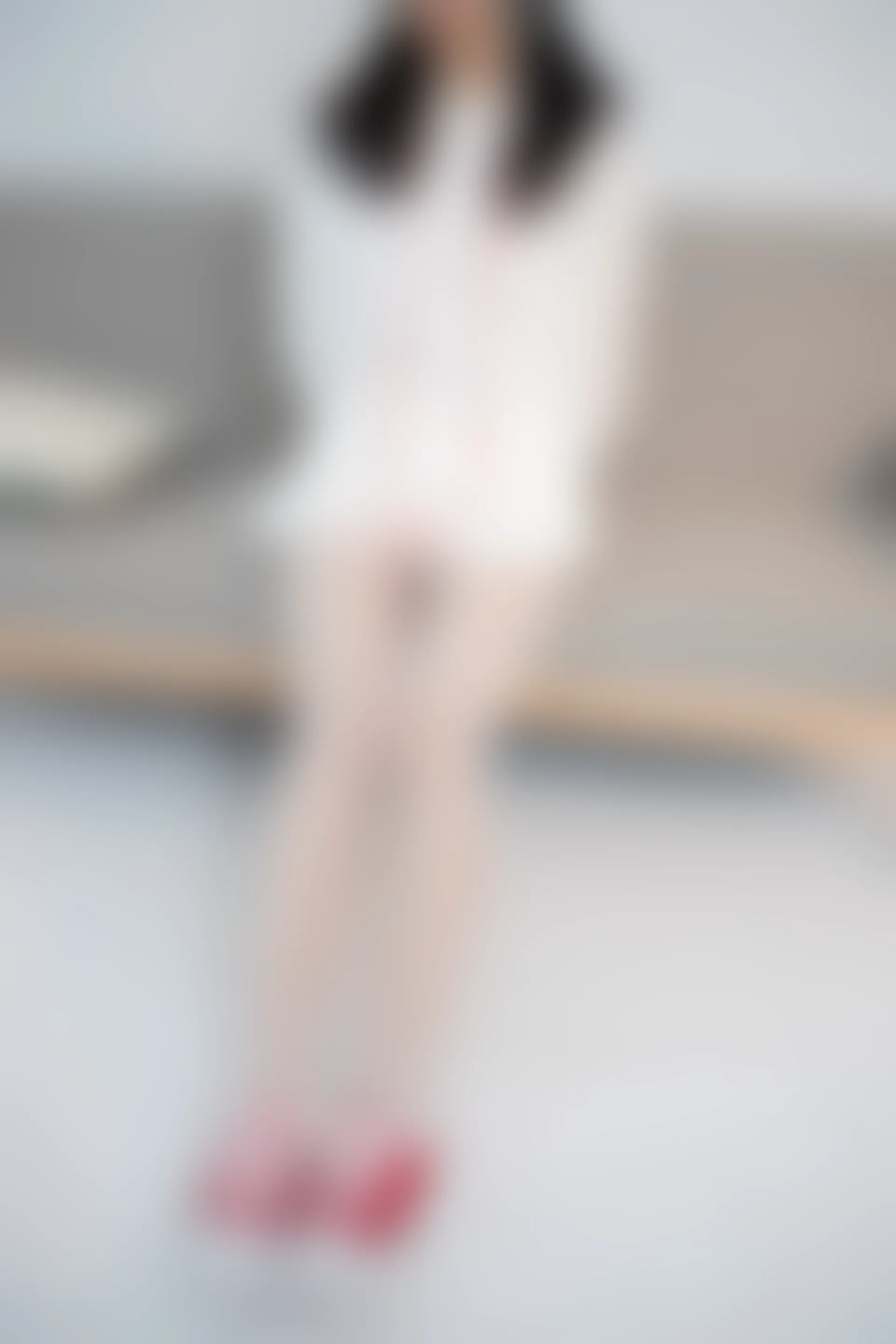 JKFUN-040 红色帆布鞋定制 小夜 [50P1V-1.77G]JKFUN, 可爱, 小夜, 森萝财团, 白丝, 美腿