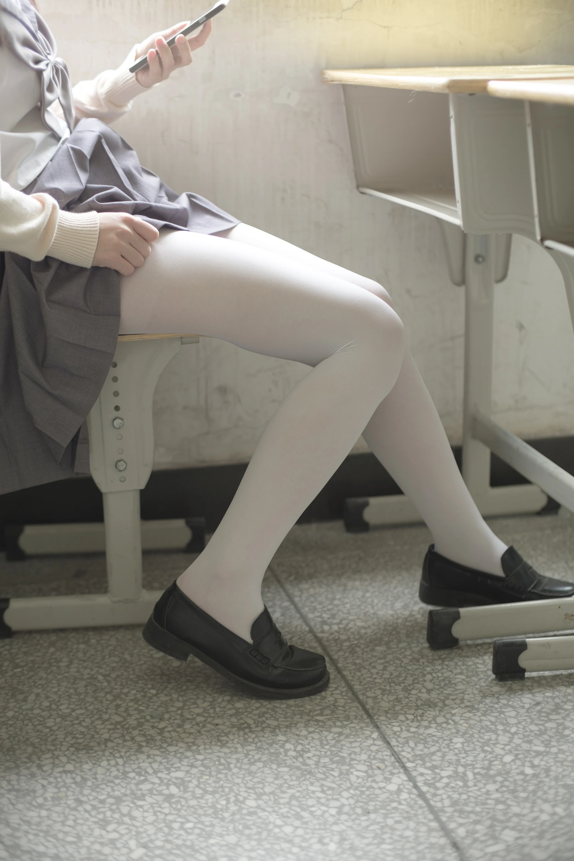 森萝财团 X-017 [99P1V-1.24G]学生装, 校服, 森萝财团, 白丝, 美腿