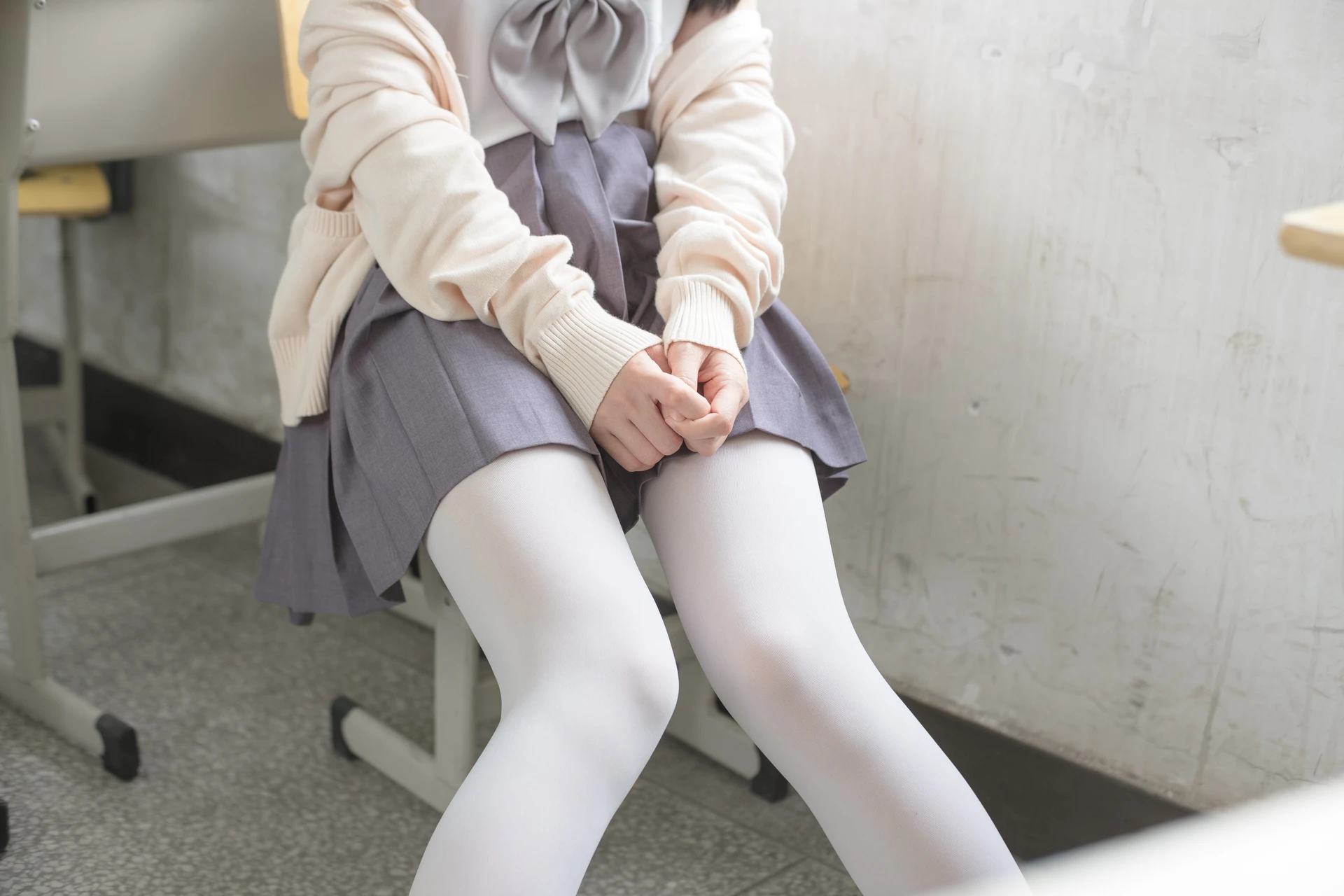 森萝财团 X-017 [99P1V-1.24G]学生装, 校服, 森萝财团, 白丝, 美腿