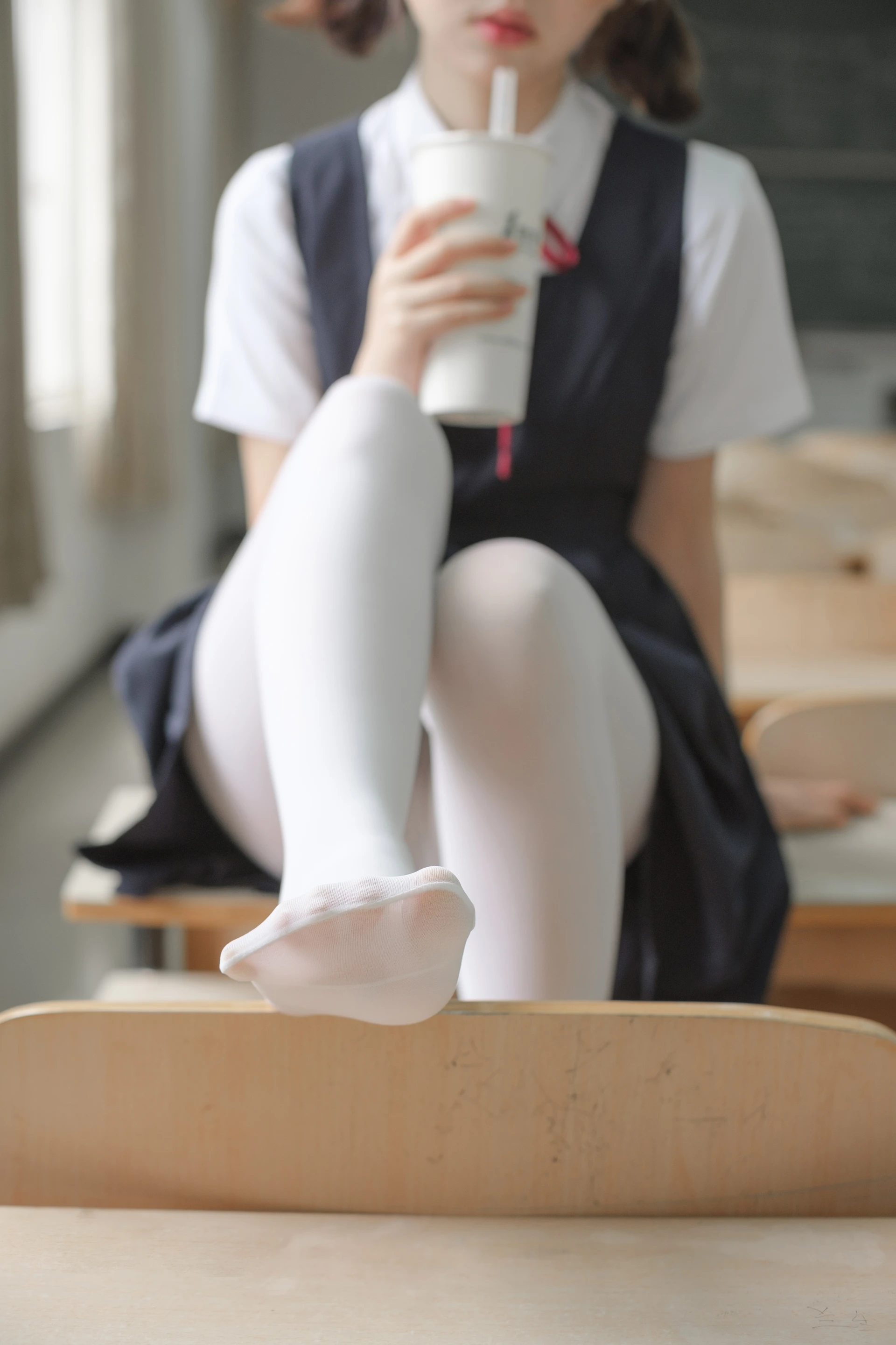 森萝财团 X-027 [113P1V-2.2G制服, 学生装, 校服, 森萝财团, 白丝, 美腿