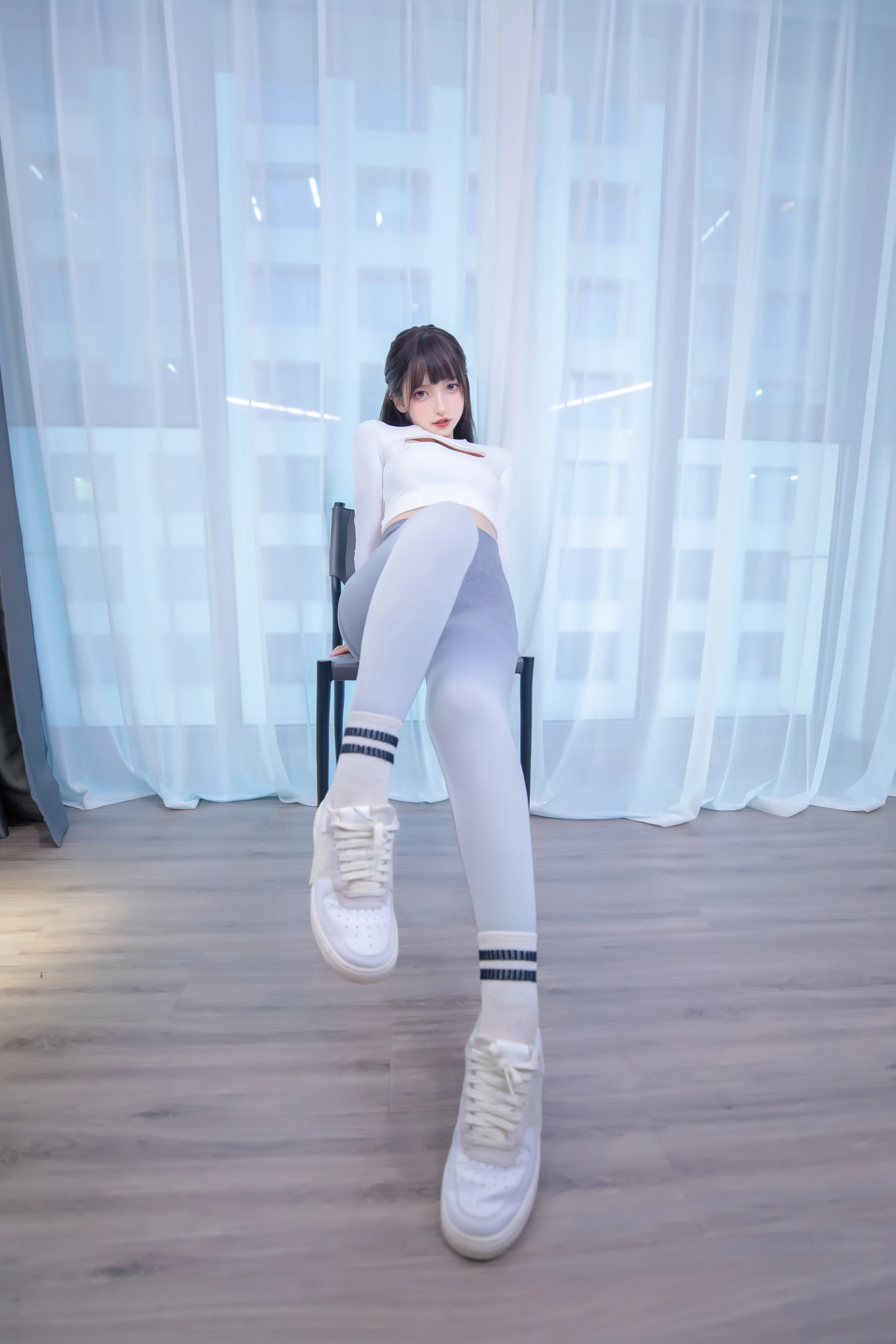 神楽坂真冬 第四季 序号5：《瑜伽少女》 [75P-205MB]内衣, 双马尾, 瑜伽服, 神楽坂真冬, 美腿, 美足