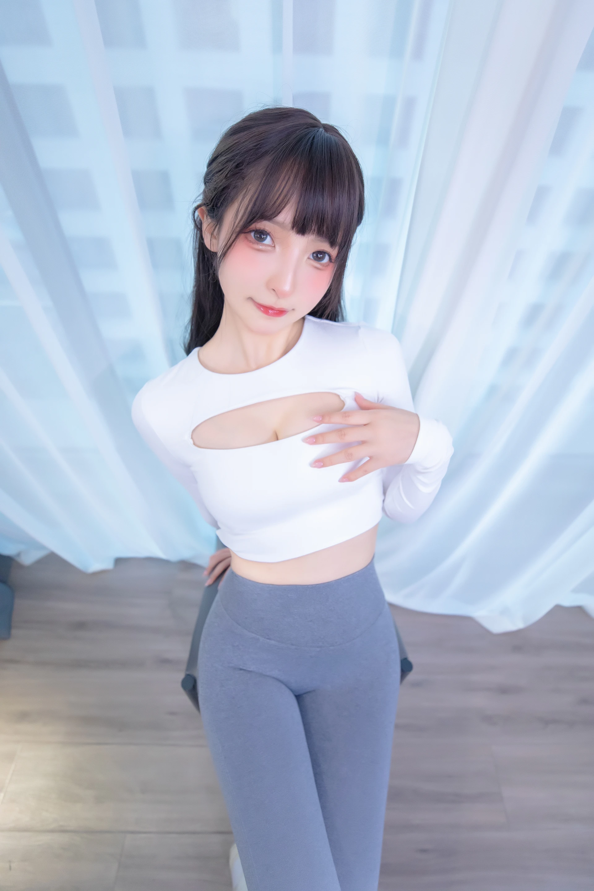 神楽坂真冬 第四季 序号5：《瑜伽少女》 [75P-205MB]内衣, 双马尾, 瑜伽服, 神楽坂真冬, 美腿, 美足