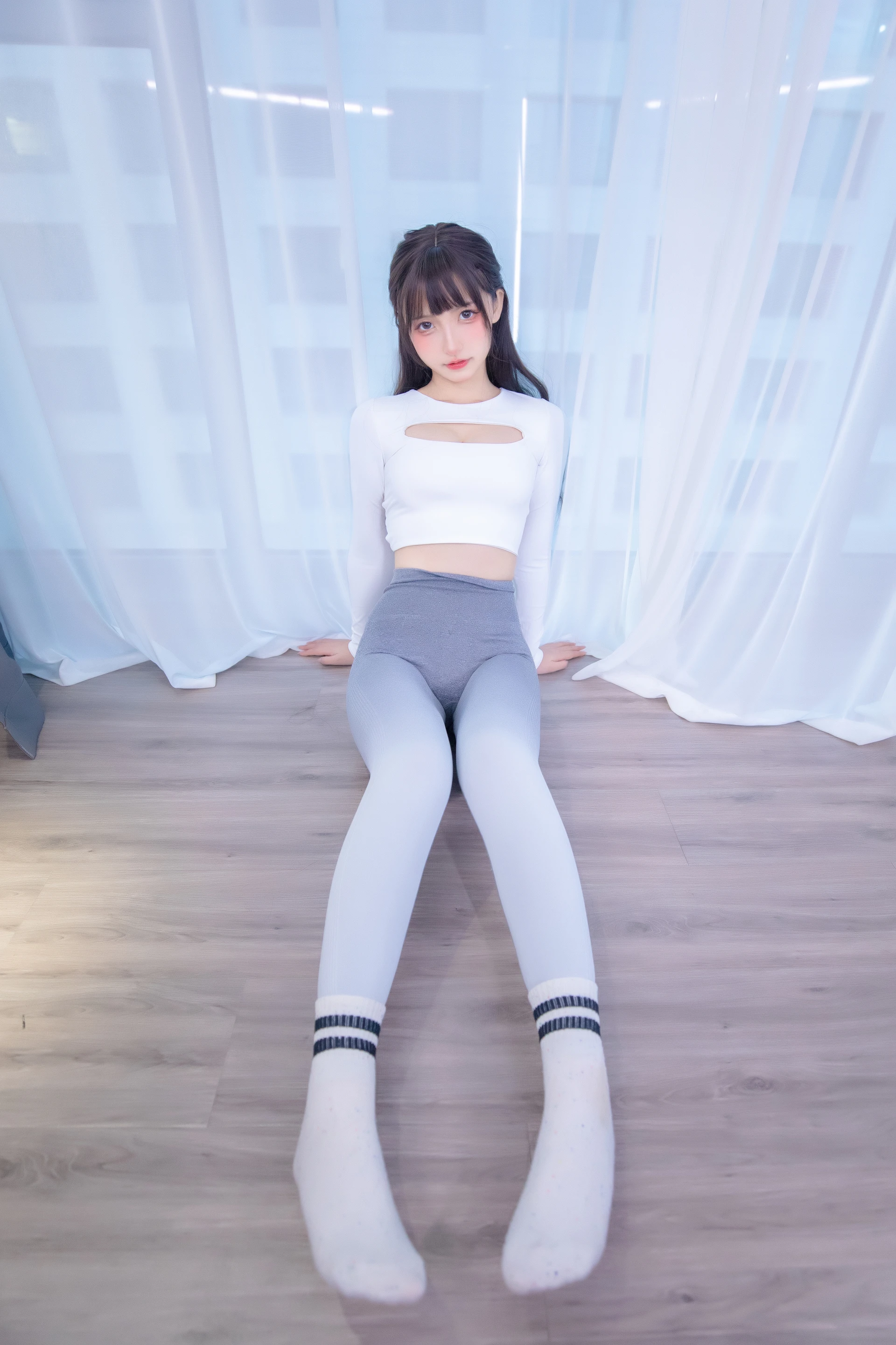 神楽坂真冬 第四季 序号5：《瑜伽少女》 [75P-205MB]内衣, 双马尾, 瑜伽服, 神楽坂真冬, 美腿, 美足