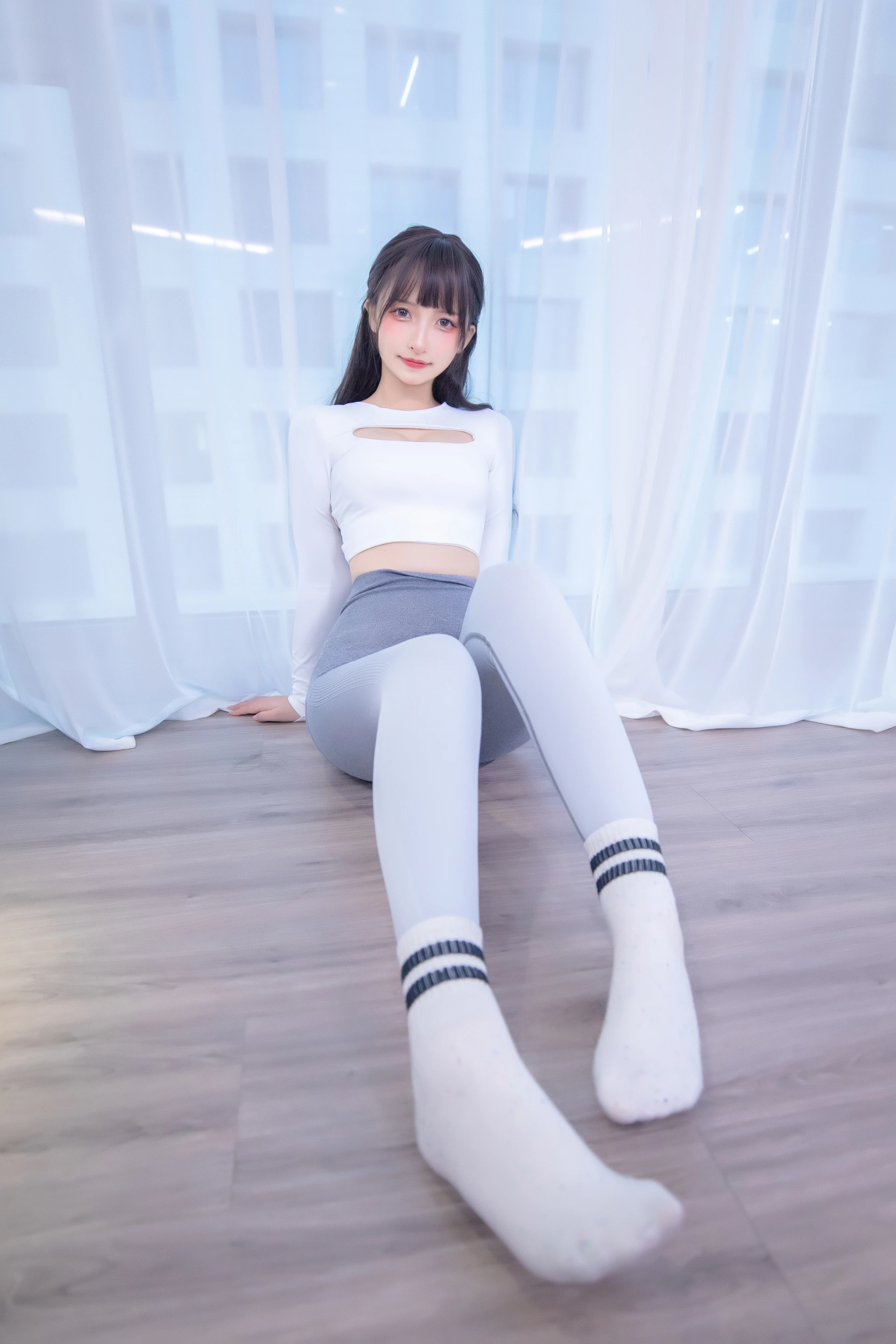 神楽坂真冬 第四季 序号5：《瑜伽少女》 [75P-205MB]内衣, 双马尾, 瑜伽服, 神楽坂真冬, 美腿, 美足