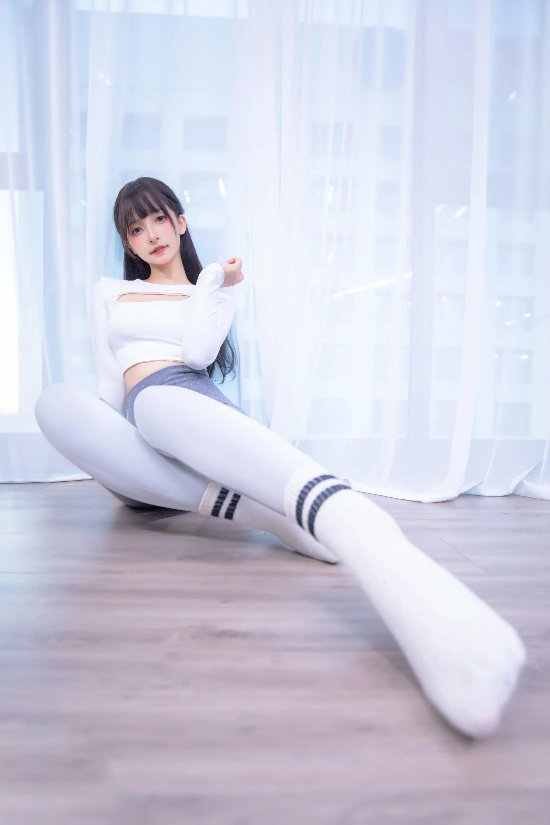 神楽坂真冬 第四季 序号5：《瑜伽少女》 [75P-205MB]内衣, 双马尾, 瑜伽服, 神楽坂真冬, 美腿, 美足