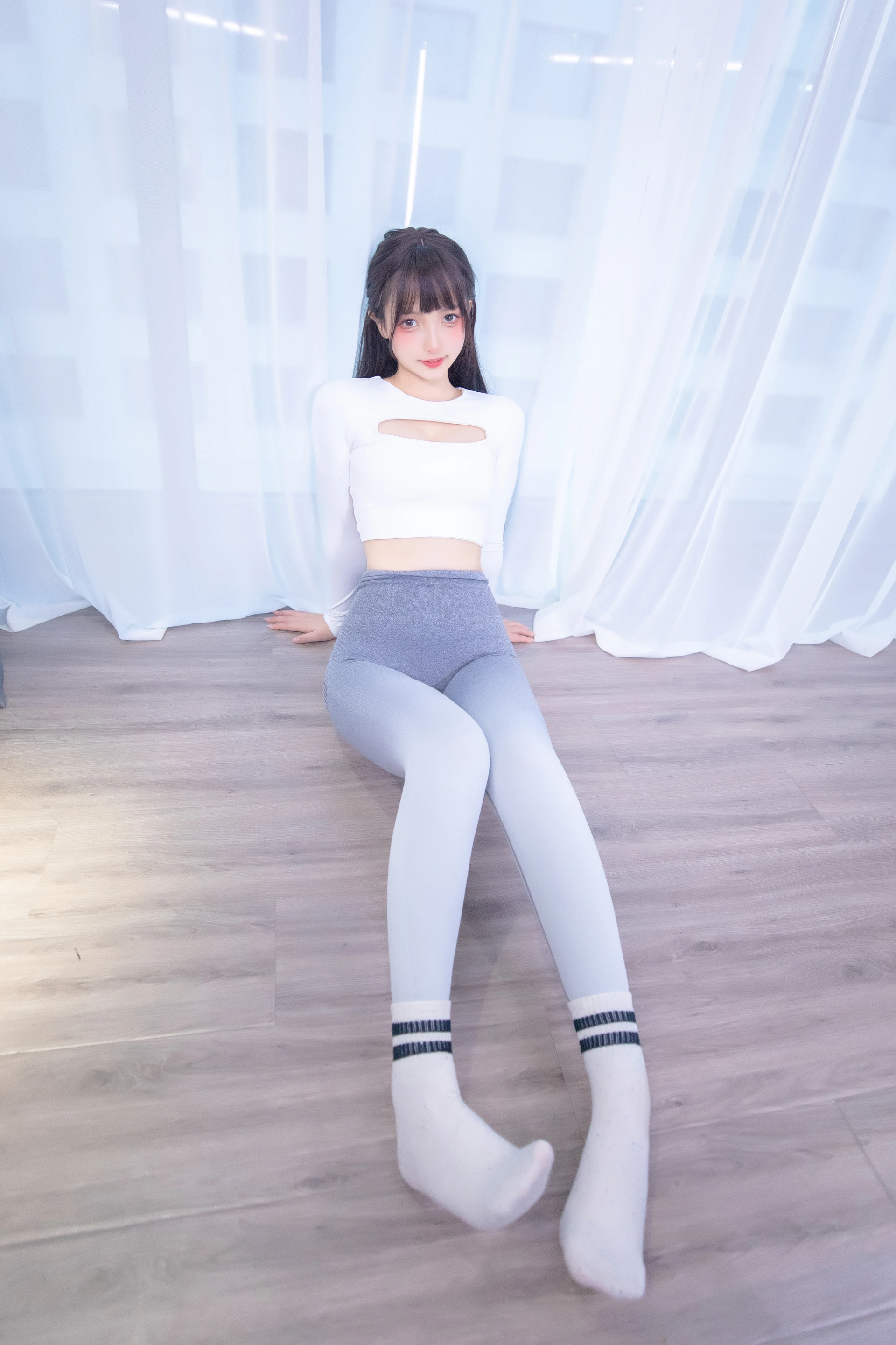 神楽坂真冬 第四季 序号5：《瑜伽少女》 [75P-205MB]内衣, 双马尾, 瑜伽服, 神楽坂真冬, 美腿, 美足