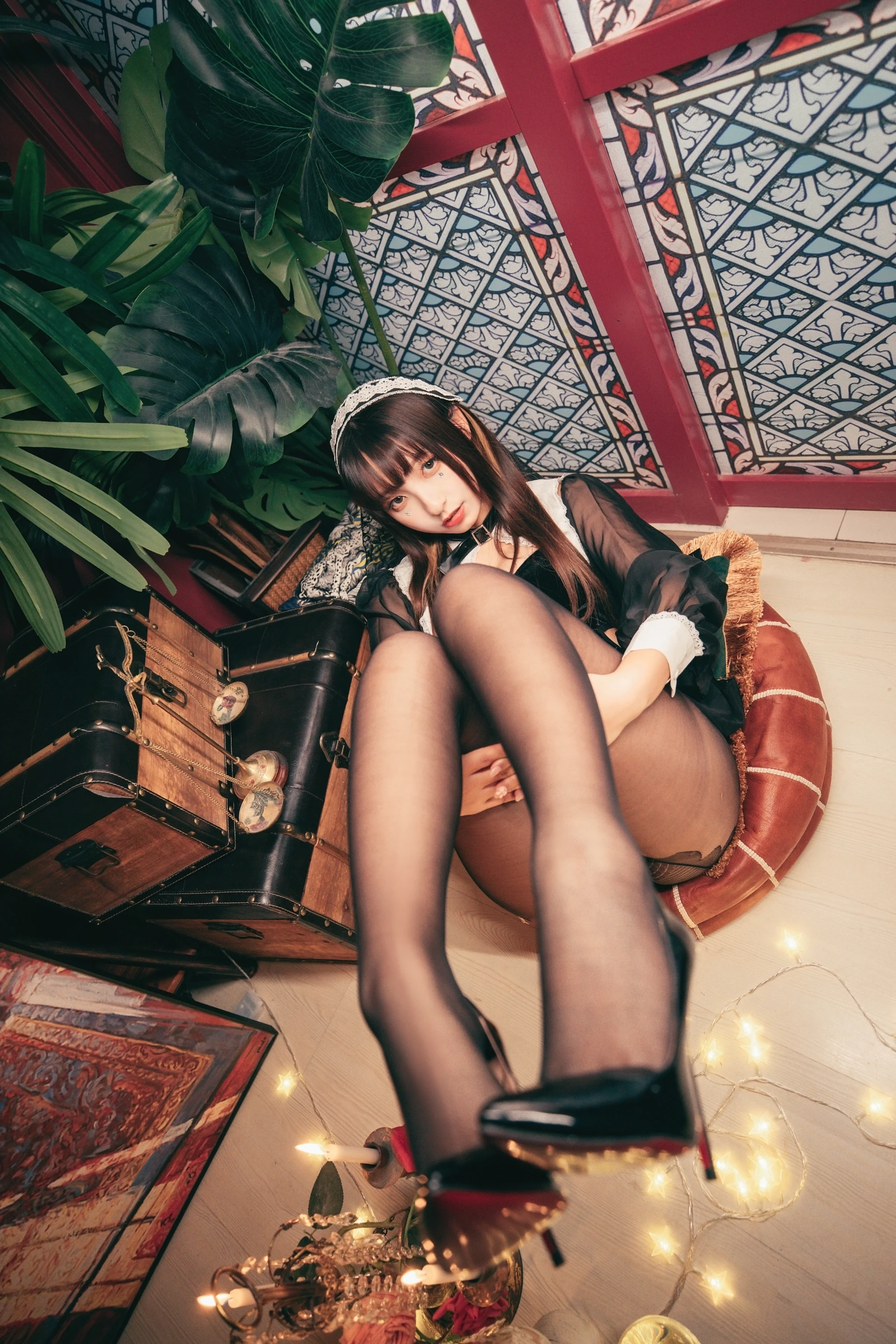 神楽坂真冬 第三季 序号19：《光の囁き 》光の修女 [150P2V-884MB]修女, 内衣, 双马尾, 白丝, 神楽坂真冬, 美腿, 美足, 高跟鞋, 黑丝