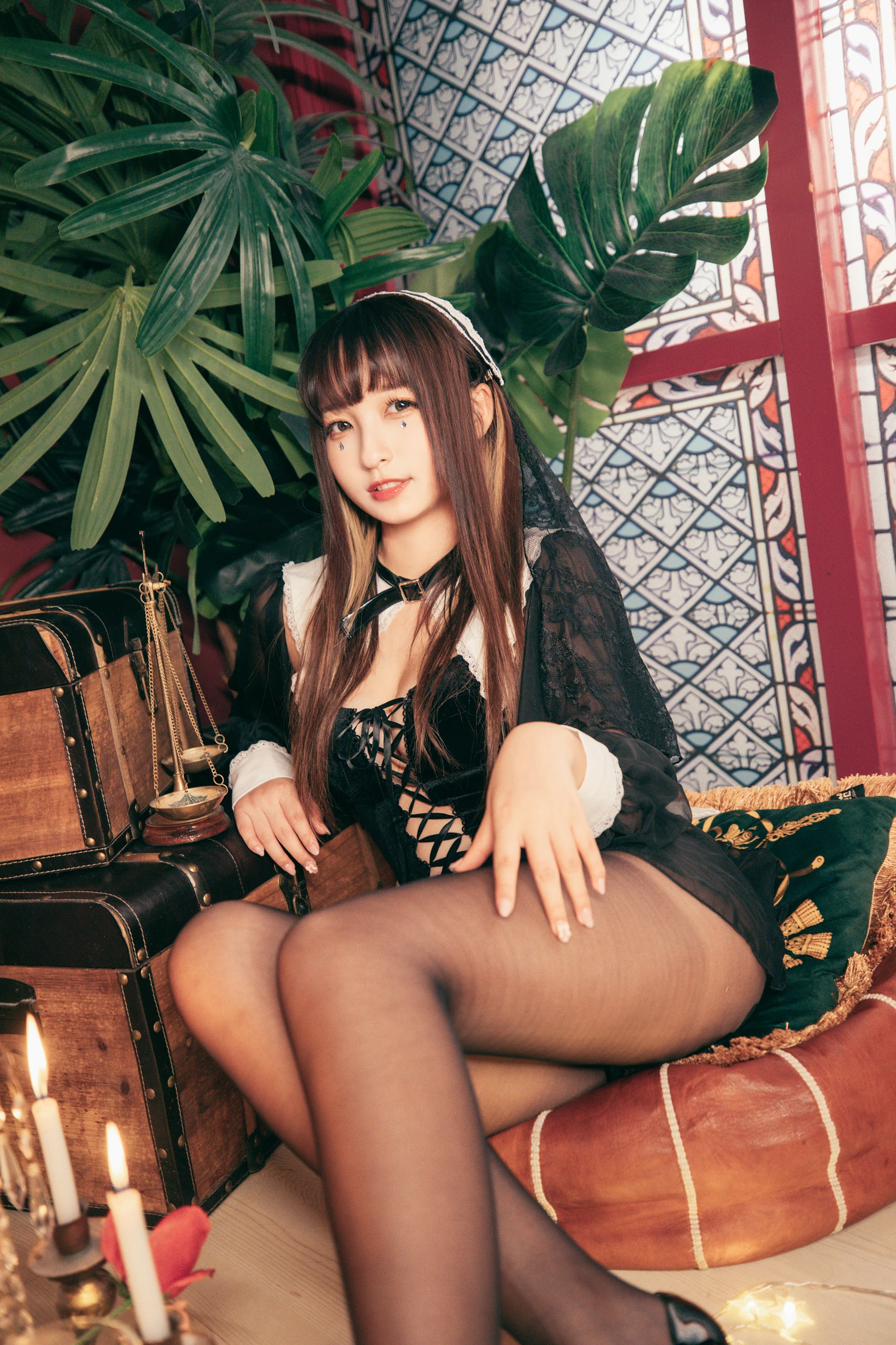 神楽坂真冬 第三季 序号19：《光の囁き 》光の修女 [150P2V-884MB]修女, 内衣, 双马尾, 白丝, 神楽坂真冬, 美腿, 美足, 高跟鞋, 黑丝