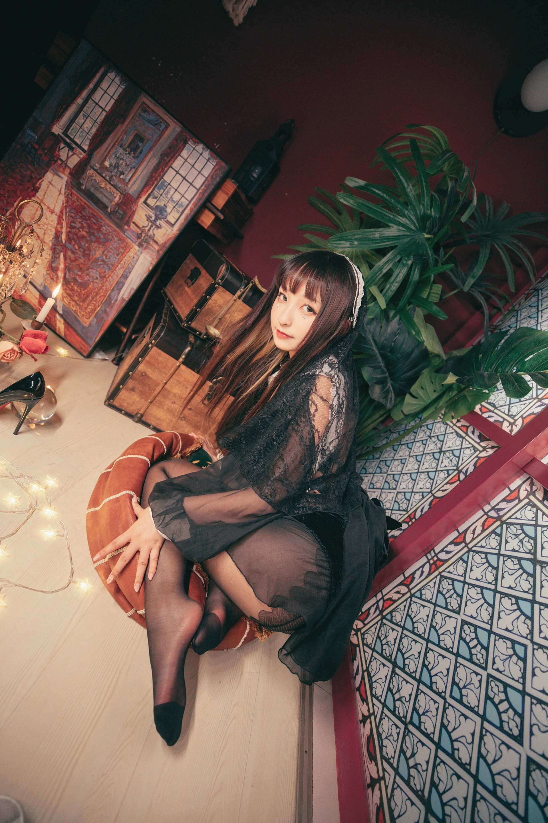 神楽坂真冬 第三季 序号19：《光の囁き 》光の修女 [150P2V-884MB]修女, 内衣, 双马尾, 白丝, 神楽坂真冬, 美腿, 美足, 高跟鞋, 黑丝