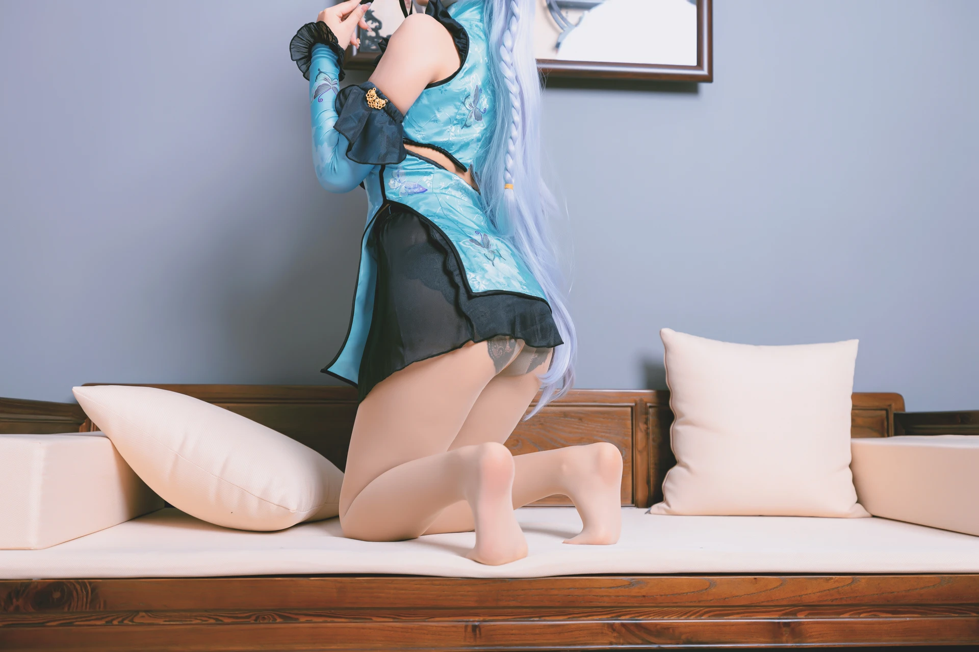 神楽坂真冬 第三季 序号8：《色の香り》黛玉&小恶魔 [150P3V-779MB]内衣, 旗袍, 神楽坂真冬, 美腿, 美足, 肉丝