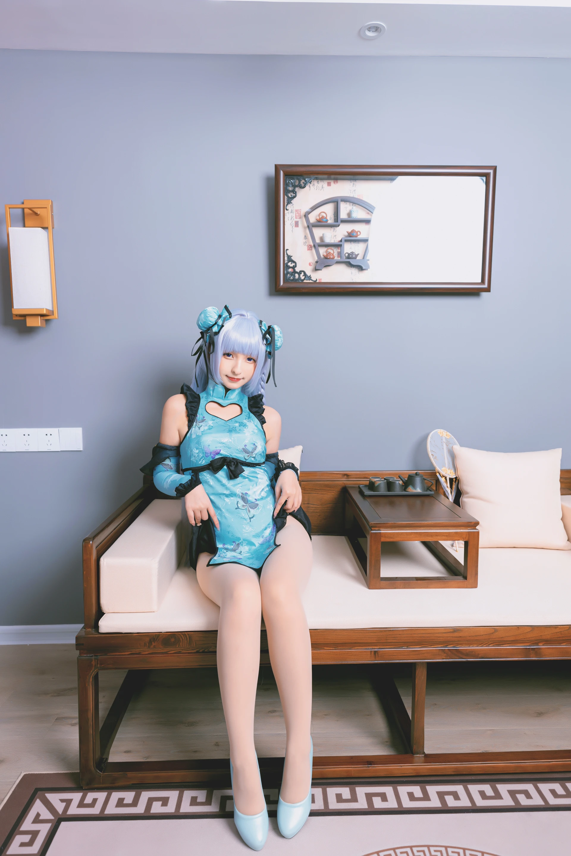 神楽坂真冬 第三季 序号8：《色の香り》黛玉&小恶魔 [150P3V-779MB]内衣, 旗袍, 神楽坂真冬, 美腿, 美足, 肉丝