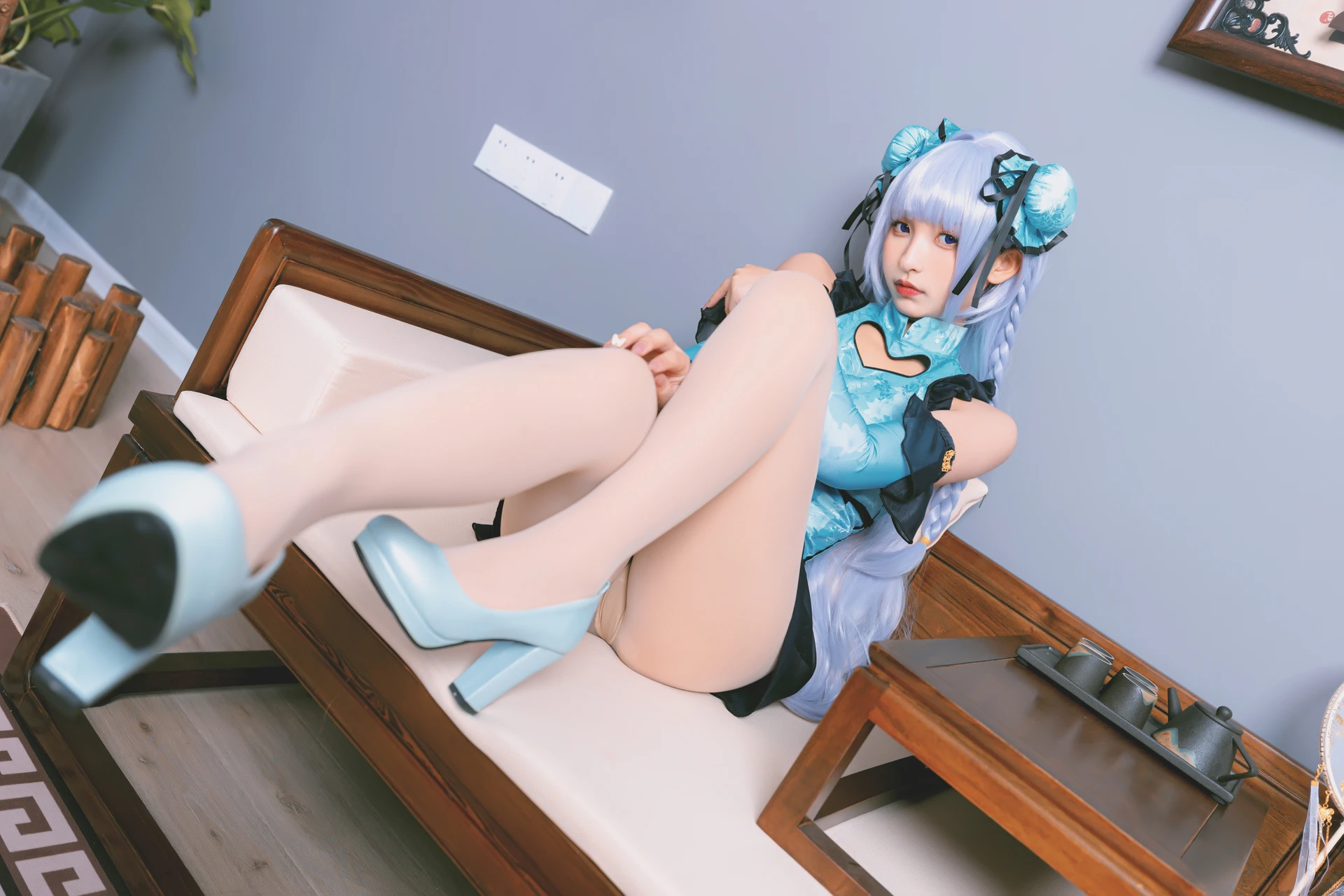 神楽坂真冬 第三季 序号8：《色の香り》黛玉&小恶魔 [150P3V-779MB]内衣, 旗袍, 神楽坂真冬, 美腿, 美足, 肉丝