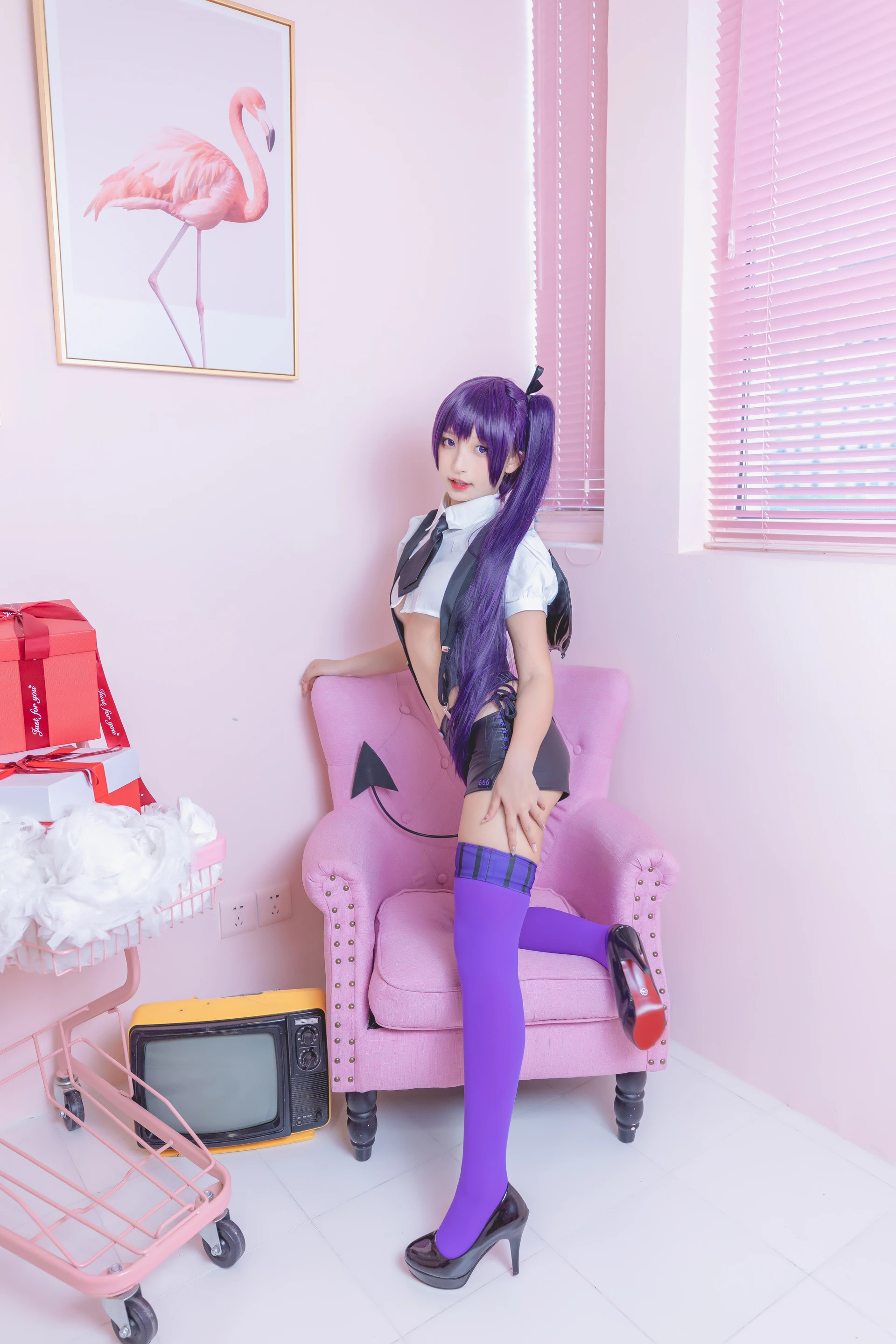 神楽坂真冬 第三季 序号8：《色の香り》黛玉&小恶魔 [150P3V-779MB]内衣, 旗袍, 神楽坂真冬, 美腿, 美足, 肉丝