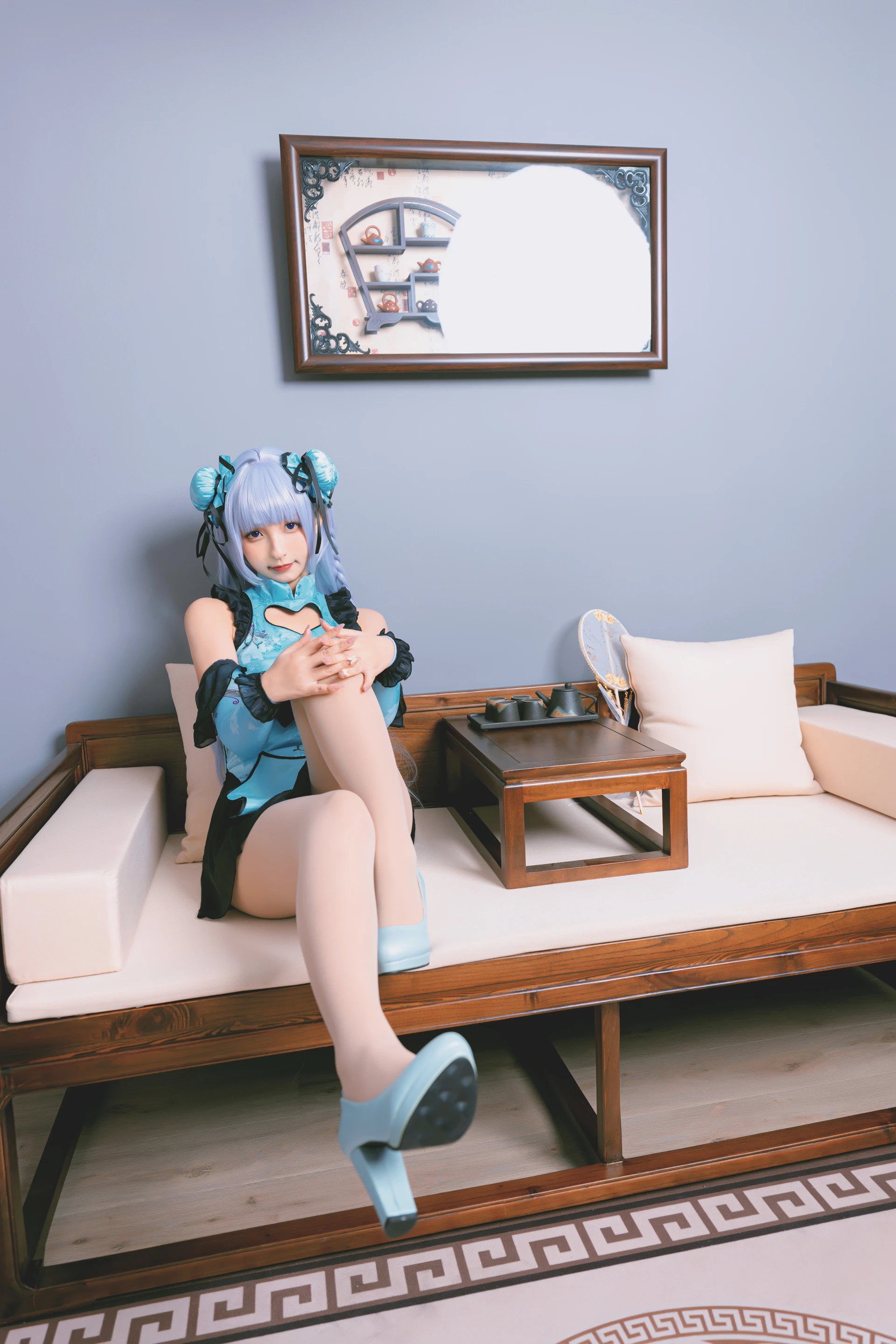 神楽坂真冬 第三季 序号8：《色の香り》黛玉&小恶魔 [150P3V-779MB]内衣, 旗袍, 神楽坂真冬, 美腿, 美足, 肉丝