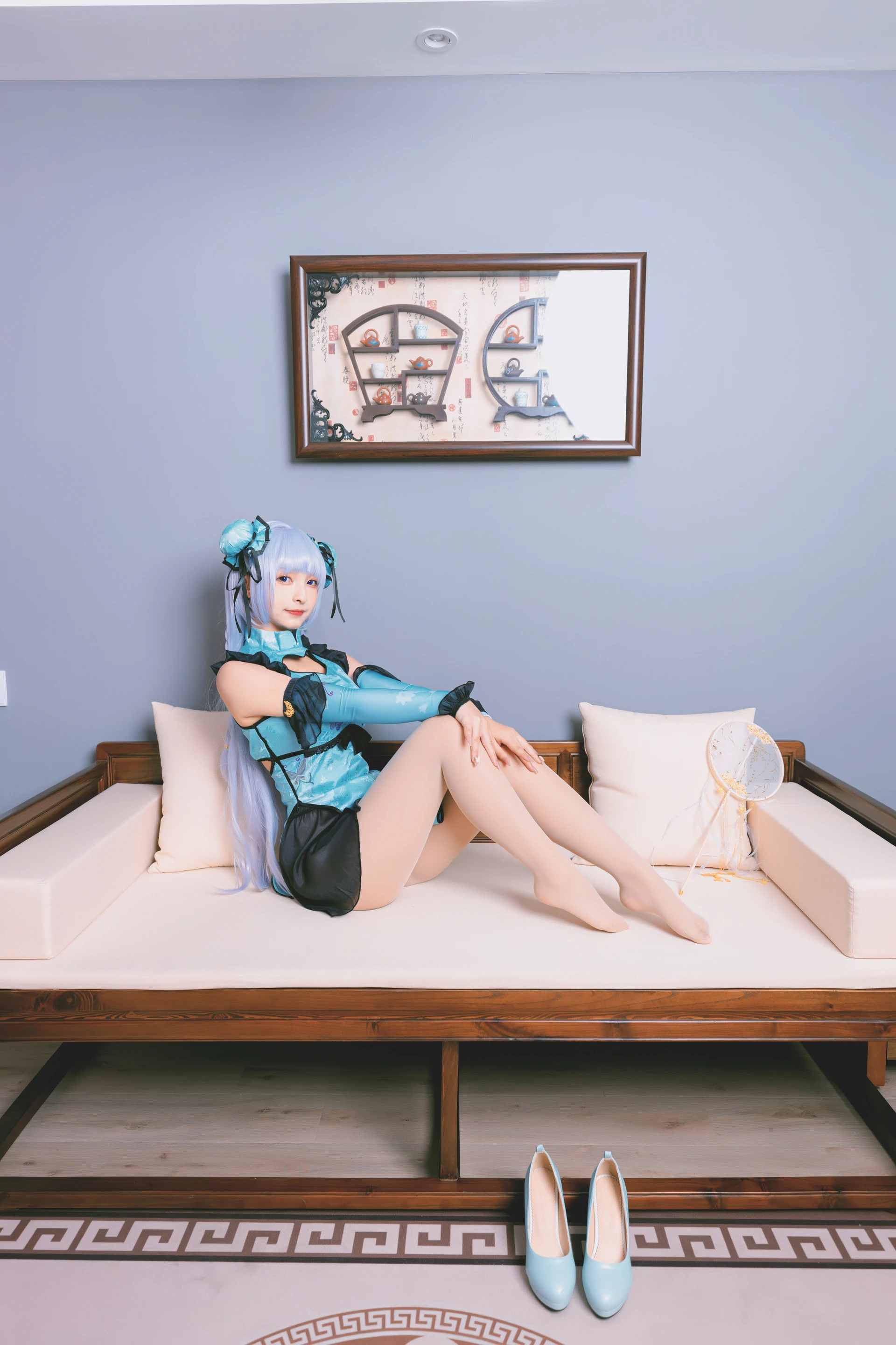 神楽坂真冬 第三季 序号8：《色の香り》黛玉&小恶魔 [150P3V-779MB]内衣, 旗袍, 神楽坂真冬, 美腿, 美足, 肉丝