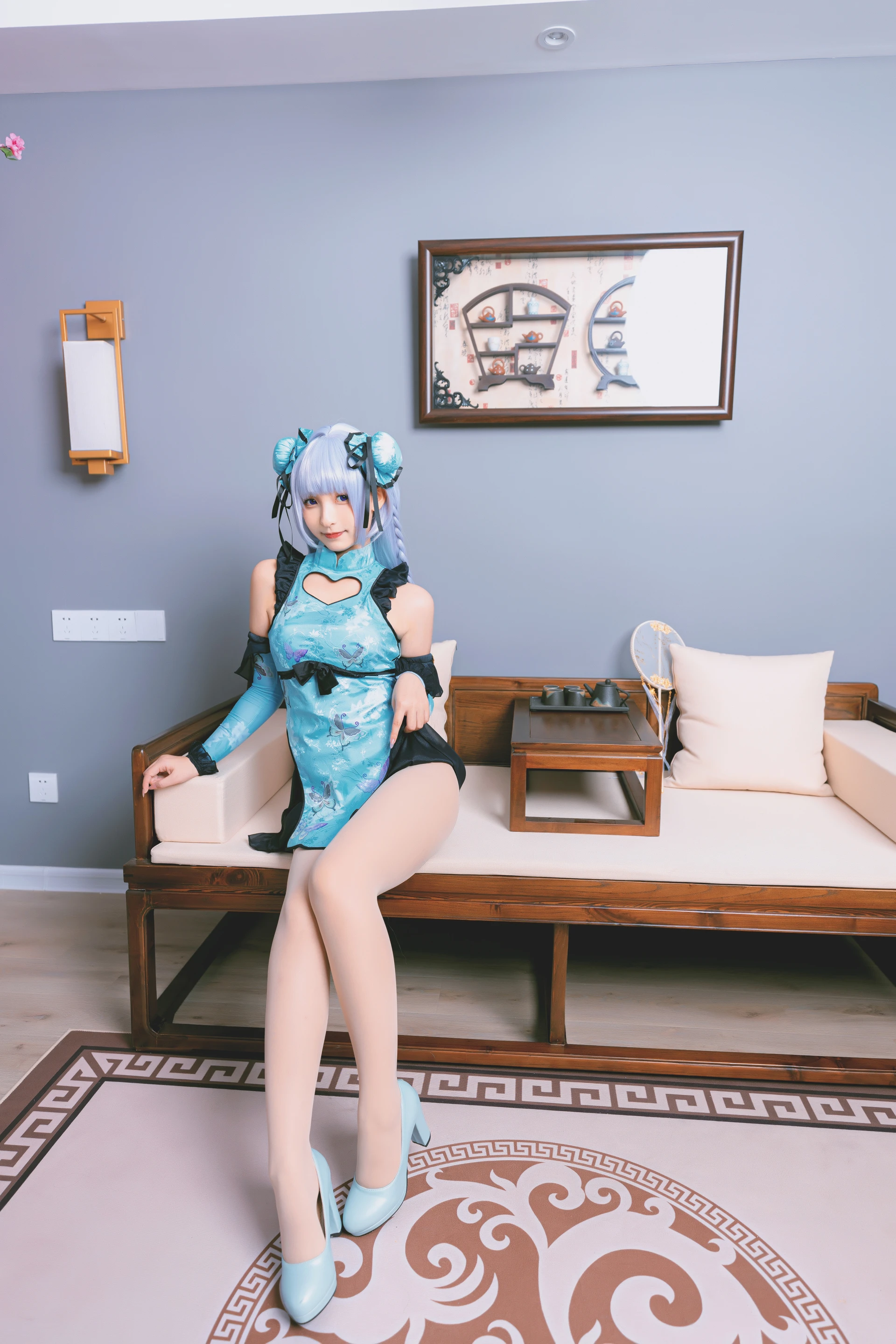 神楽坂真冬 第三季 序号8：《色の香り》黛玉&小恶魔 [150P3V-779MB]内衣, 旗袍, 神楽坂真冬, 美腿, 美足, 肉丝