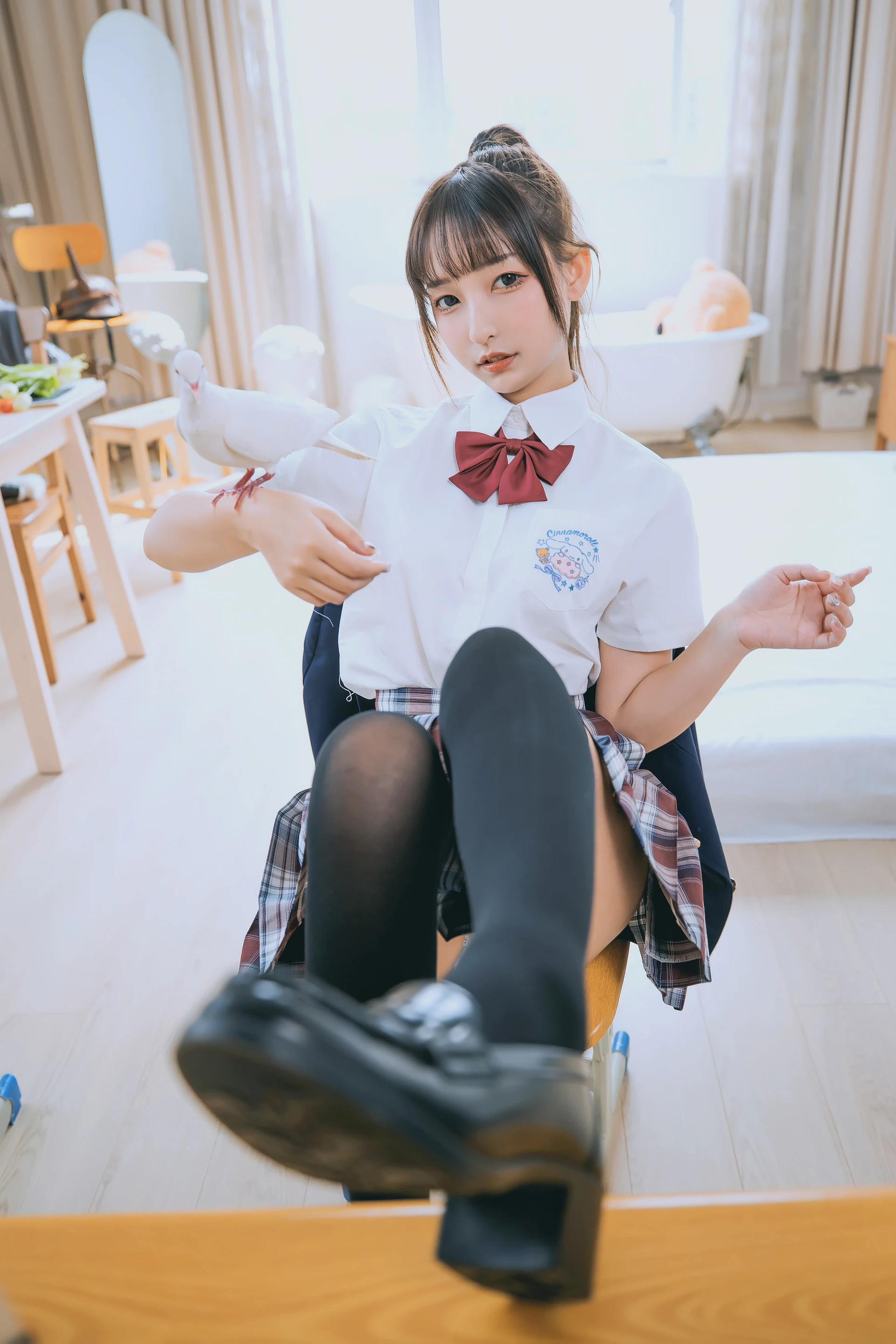 神楽坂真冬 第三季 序号3：《数之歌》百合教室 [150P3V-617MB]JK制服, OL制服, 内衣, 神楽坂真冬, 美腿, 美足, 黑丝