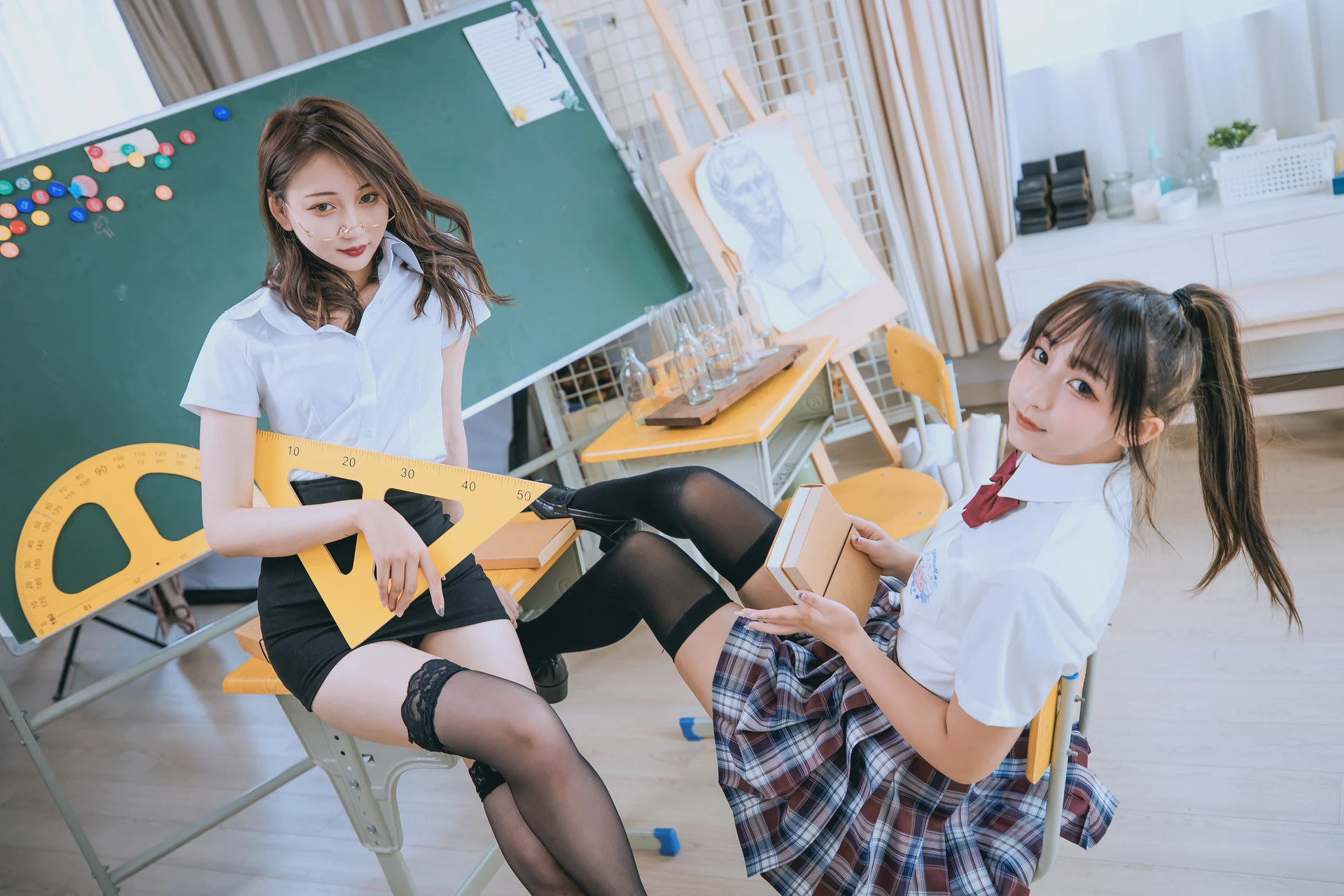 神楽坂真冬 第三季 序号3：《数之歌》百合教室 [150P3V-617MB]JK制服, OL制服, 内衣, 神楽坂真冬, 美腿, 美足, 黑丝