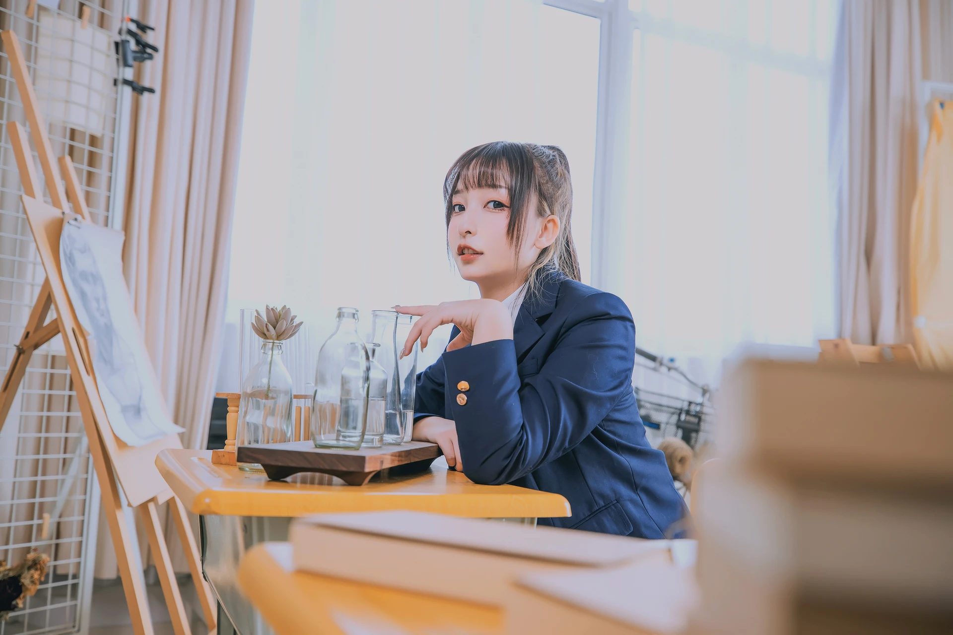 神楽坂真冬 第三季 序号3：《数之歌》百合教室 [150P3V-617MB]JK制服, OL制服, 内衣, 神楽坂真冬, 美腿, 美足, 黑丝