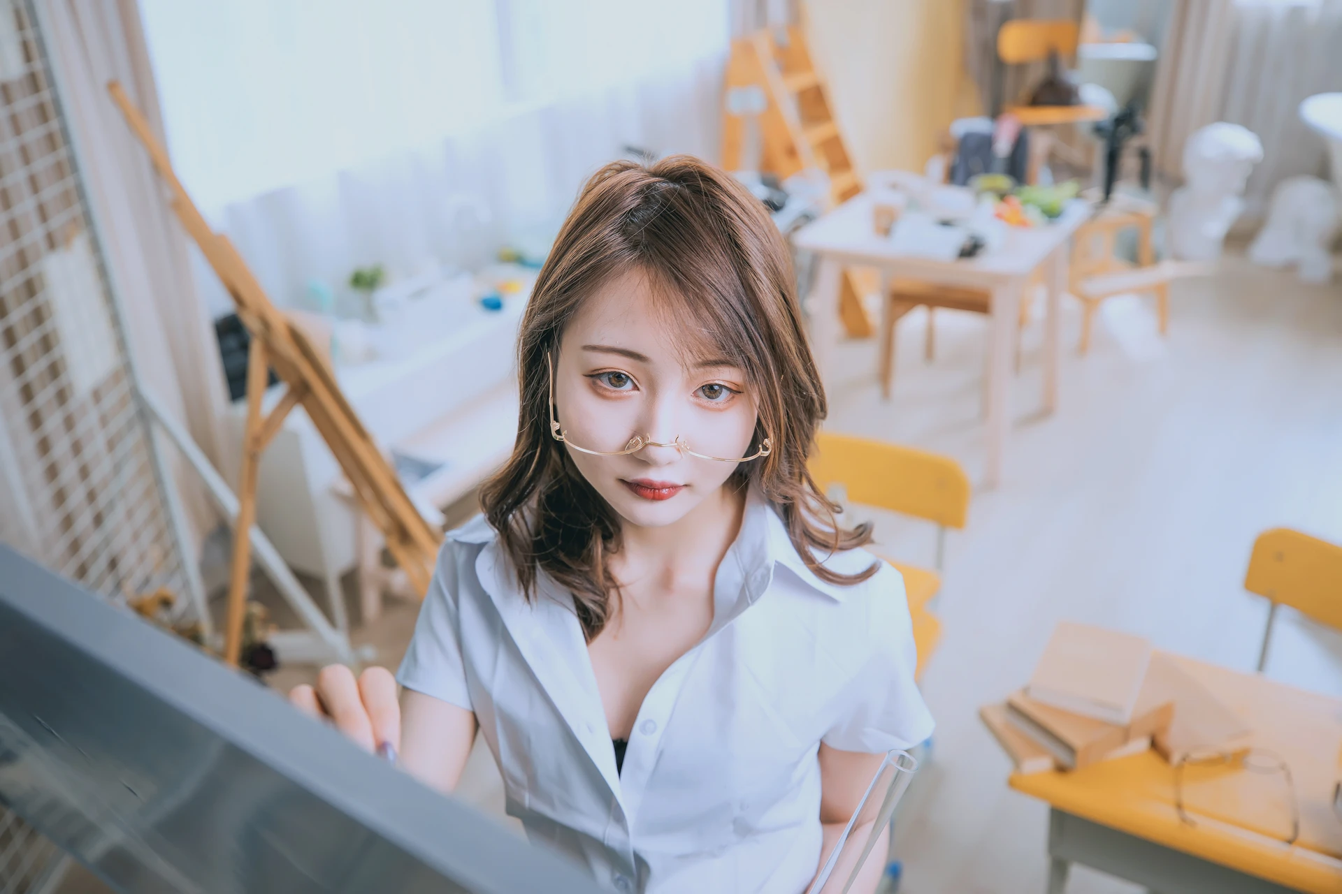 神楽坂真冬 第三季 序号3：《数之歌》百合教室 [150P3V-617MB]JK制服, OL制服, 内衣, 神楽坂真冬, 美腿, 美足, 黑丝