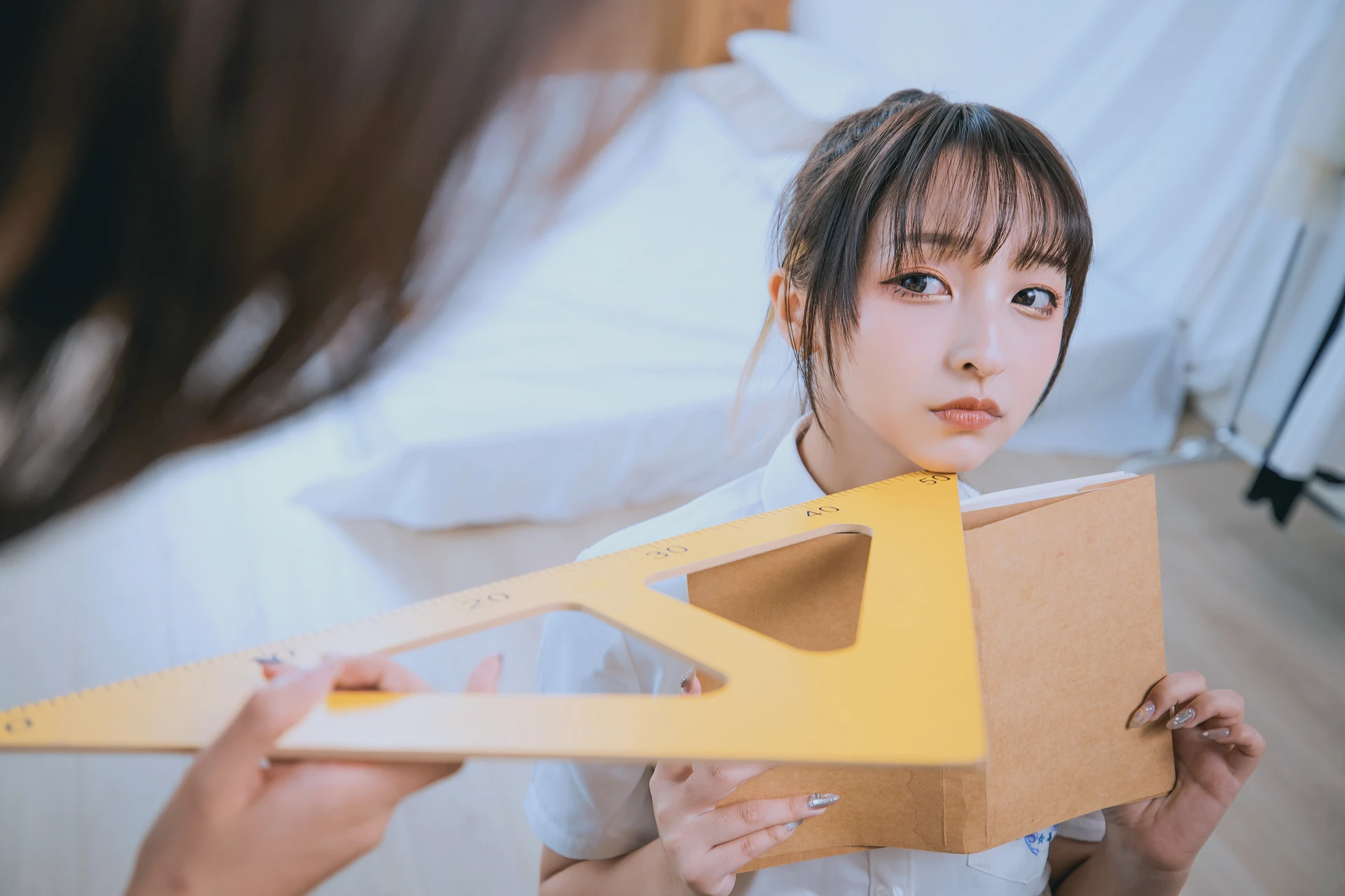 神楽坂真冬 第三季 序号3：《数之歌》百合教室 [150P3V-617MB]JK制服, OL制服, 内衣, 神楽坂真冬, 美腿, 美足, 黑丝