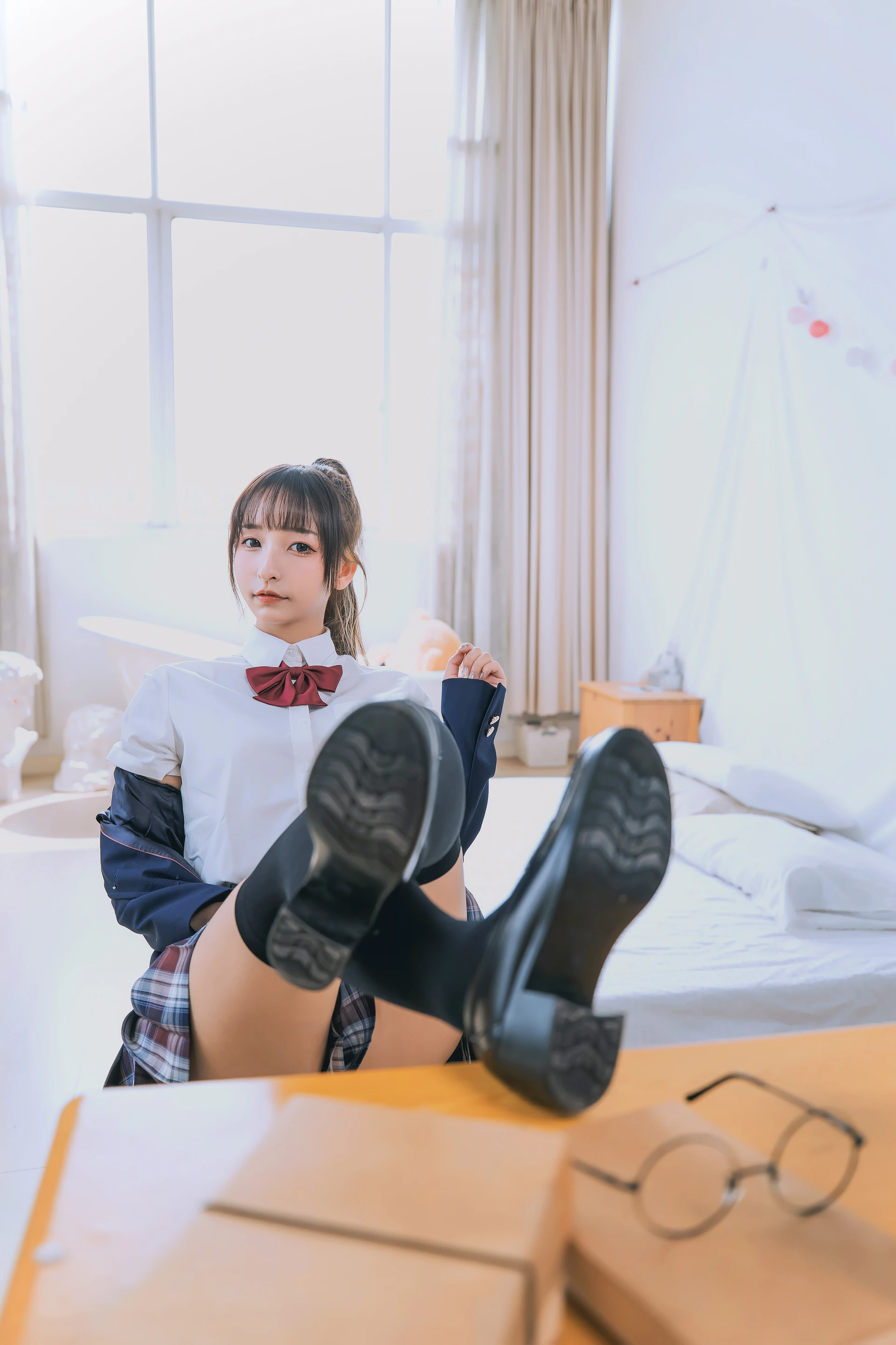 神楽坂真冬 第三季 序号3：《数之歌》百合教室 [150P3V-617MB]JK制服, OL制服, 内衣, 神楽坂真冬, 美腿, 美足, 黑丝