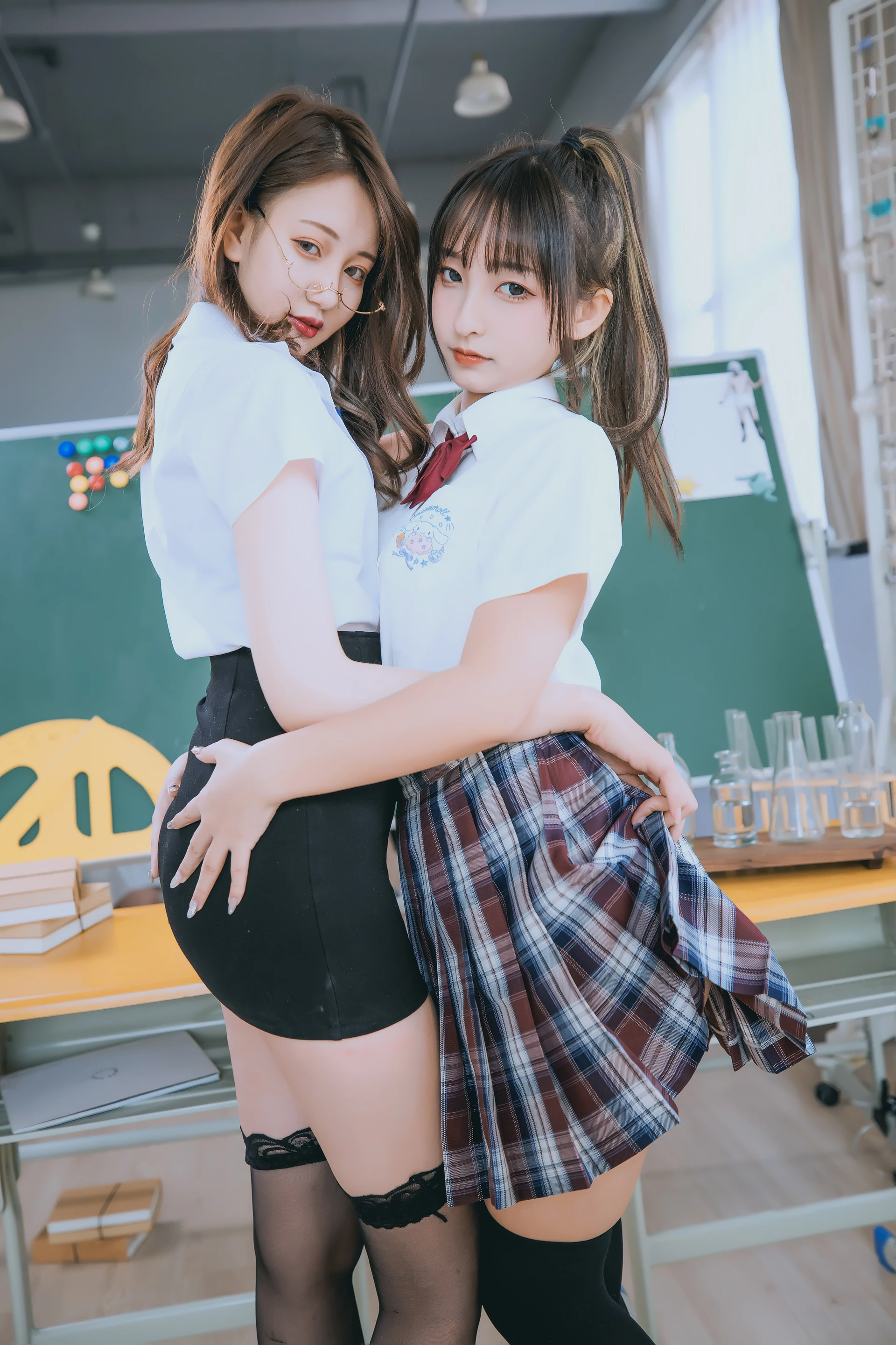 神楽坂真冬 第三季 序号3：《数之歌》百合教室 [150P3V-617MB]JK制服, OL制服, 内衣, 神楽坂真冬, 美腿, 美足, 黑丝