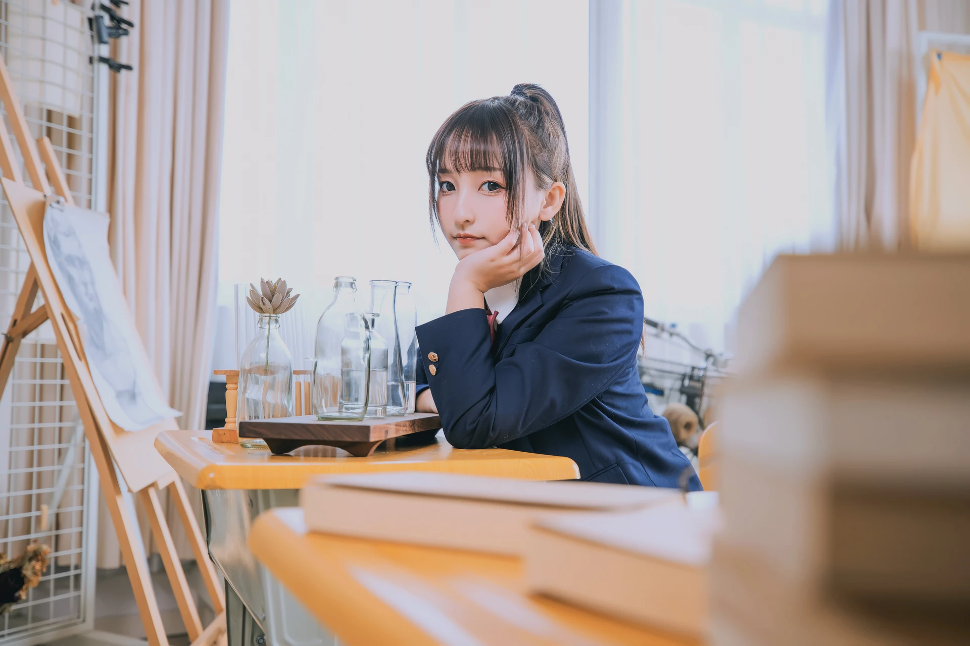 神楽坂真冬 第三季 序号3：《数之歌》百合教室 [150P3V-617MB]JK制服, OL制服, 内衣, 神楽坂真冬, 美腿, 美足, 黑丝