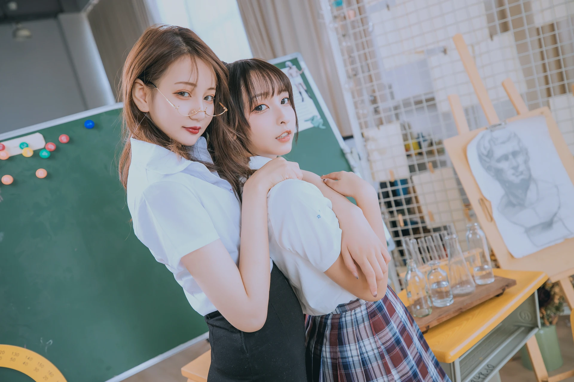 神楽坂真冬 第三季 序号3：《数之歌》百合教室 [150P3V-617MB]JK制服, OL制服, 内衣, 神楽坂真冬, 美腿, 美足, 黑丝