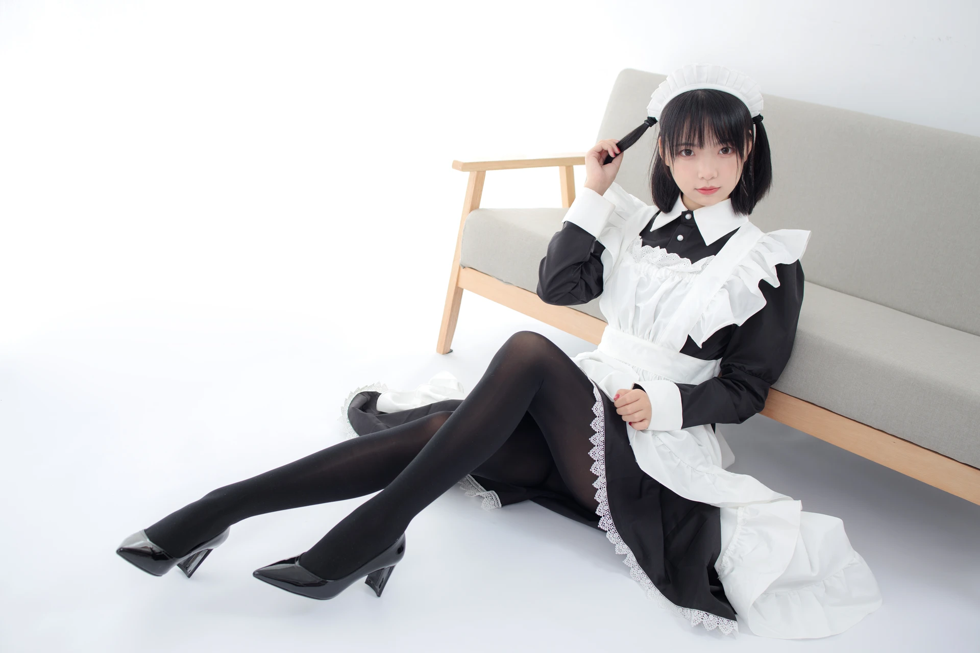 JKFUN-029 [67P1V-3.27G]JKFUN, 女仆装, 森萝财团, 美腿, 黑丝