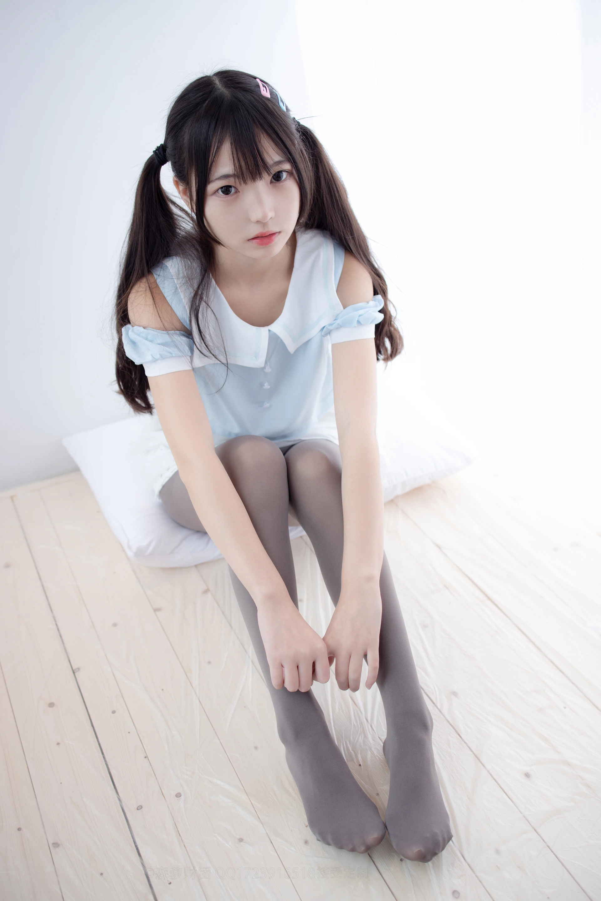 森萝财团 X-054 [86P1V-1.96G]可爱, 森萝财团, 美腿, 黑丝