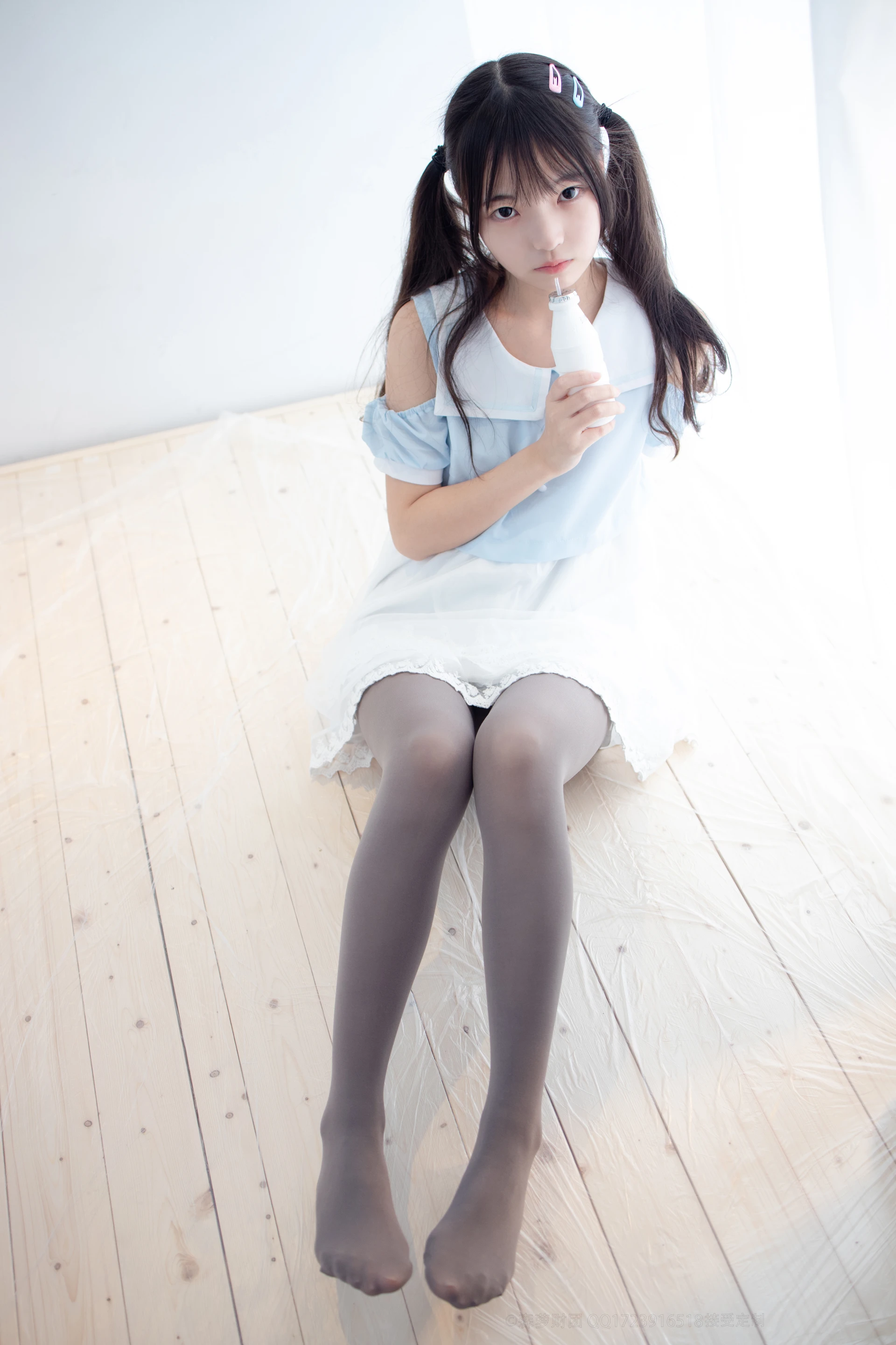 森萝财团 X-054 [86P1V-1.96G]可爱, 森萝财团, 美腿, 黑丝