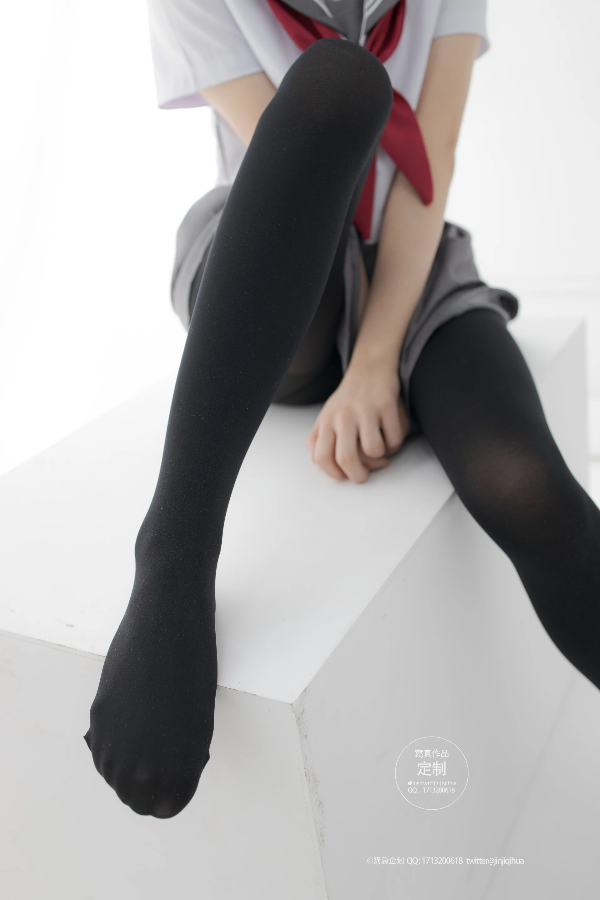 紧急企划 G-002 [60P-594M] 小奶糕MilkyJK, JK制服, 制服, 可爱, 学生装, 小奶糕Milky, 紧急企划, 美腿, 美足, 黑丝