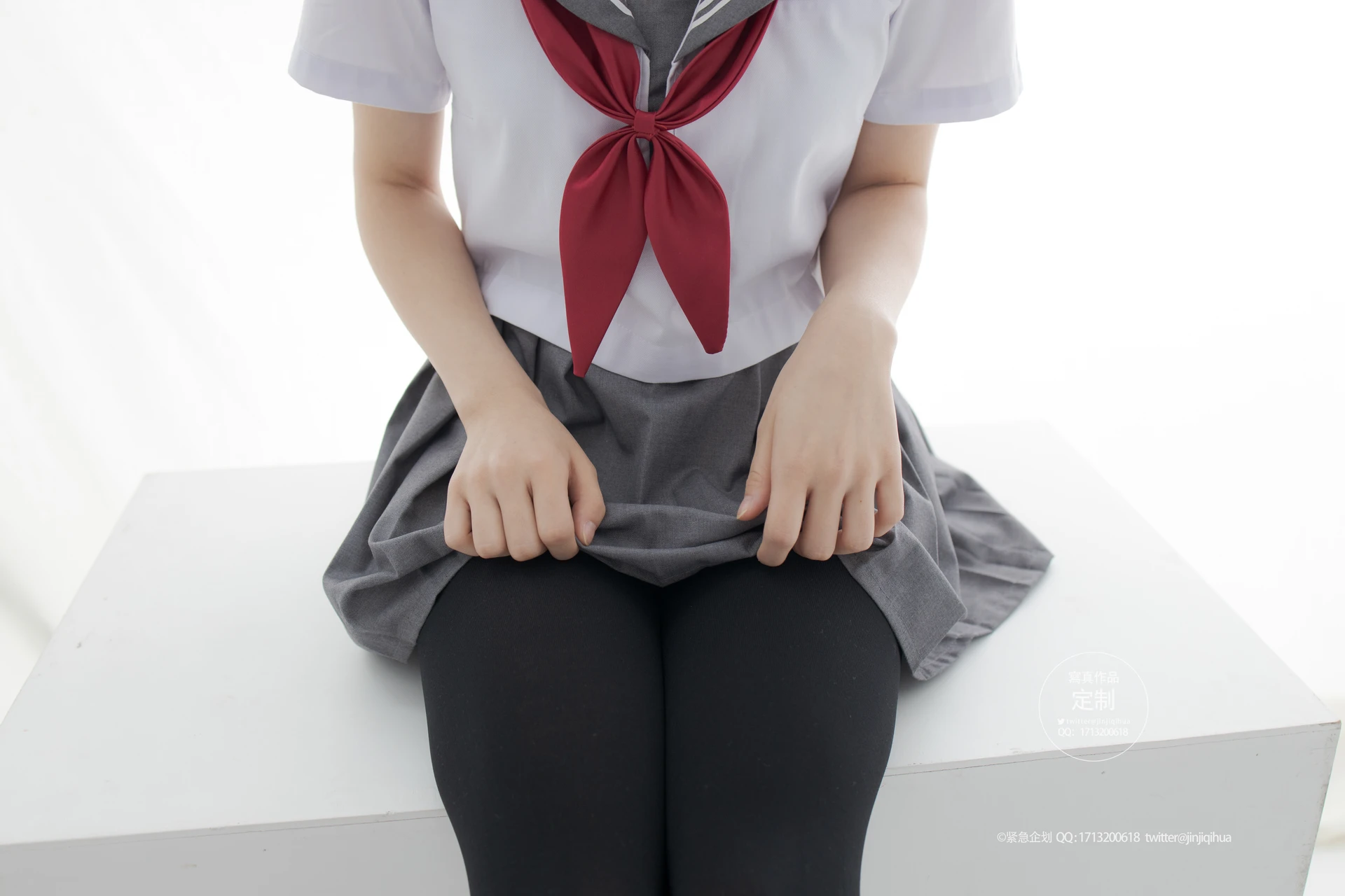 紧急企划 G-002 [60P-594M] 小奶糕MilkyJK, JK制服, 制服, 可爱, 学生装, 小奶糕Milky, 紧急企划, 美腿, 美足, 黑丝