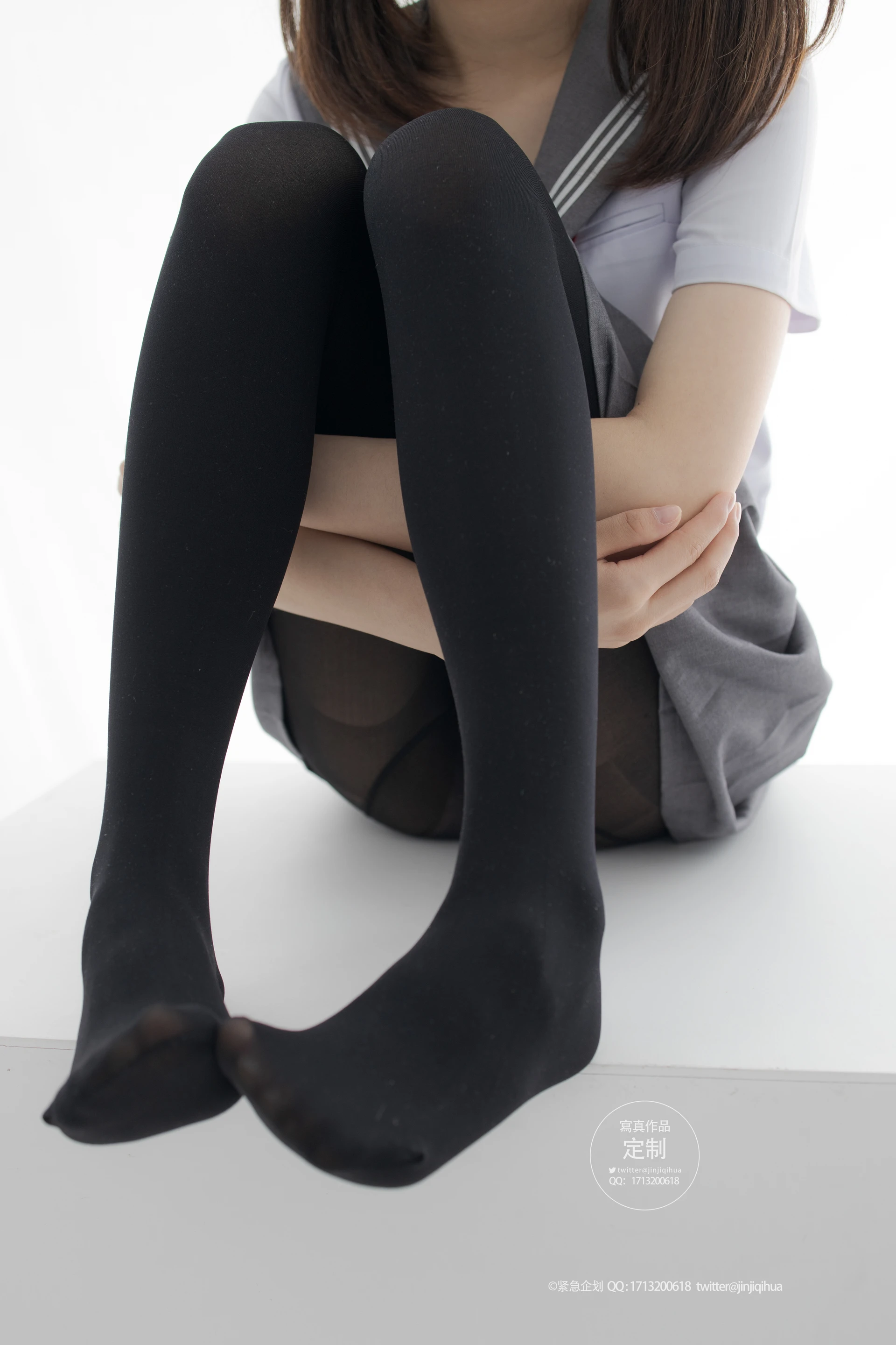 紧急企划 G-002 [60P-594M] 小奶糕MilkyJK, JK制服, 制服, 可爱, 学生装, 小奶糕Milky, 紧急企划, 美腿, 美足, 黑丝