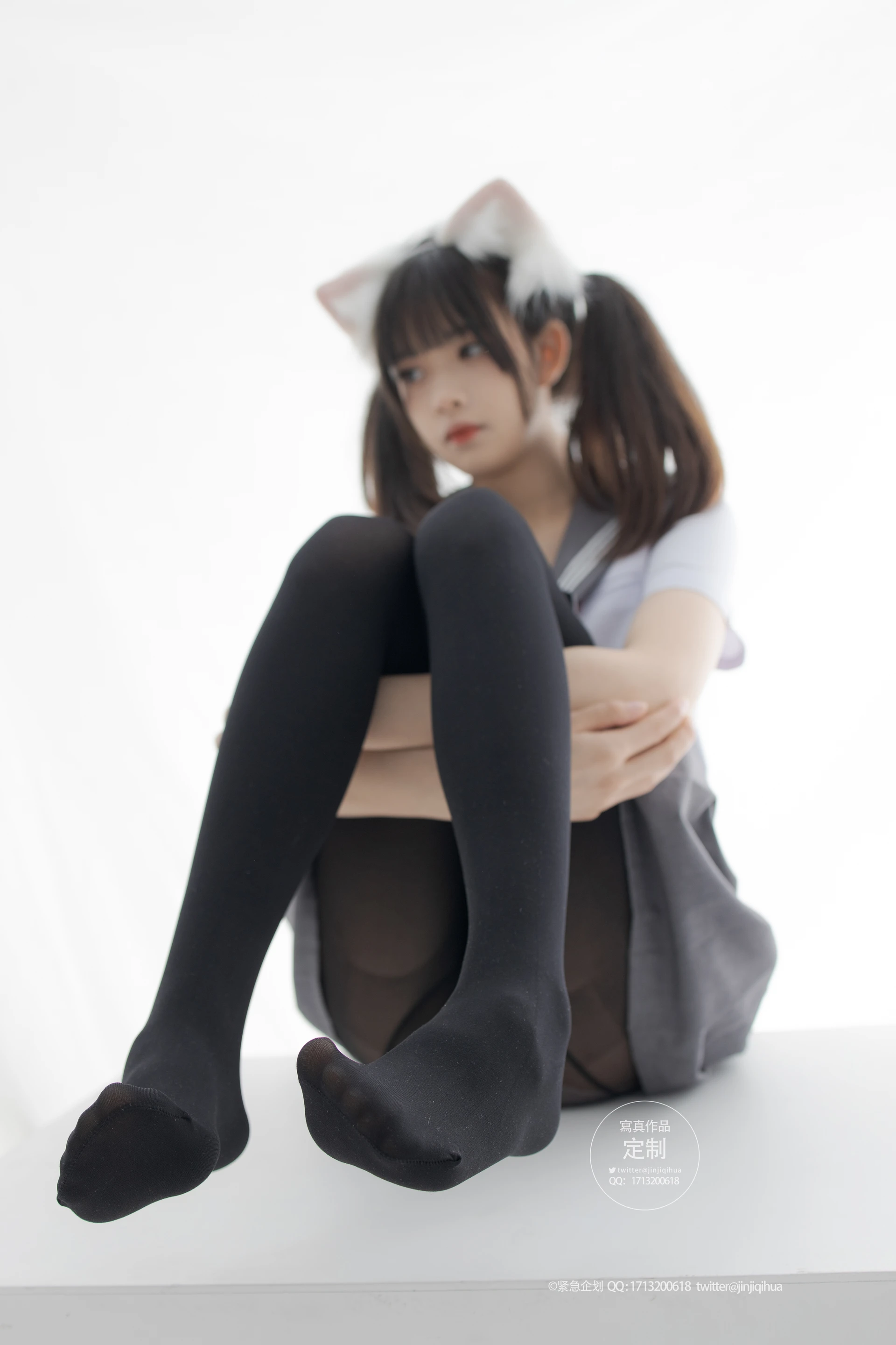 紧急企划 G-002 [60P-594M] 小奶糕MilkyJK, JK制服, 制服, 可爱, 学生装, 小奶糕Milky, 紧急企划, 美腿, 美足, 黑丝