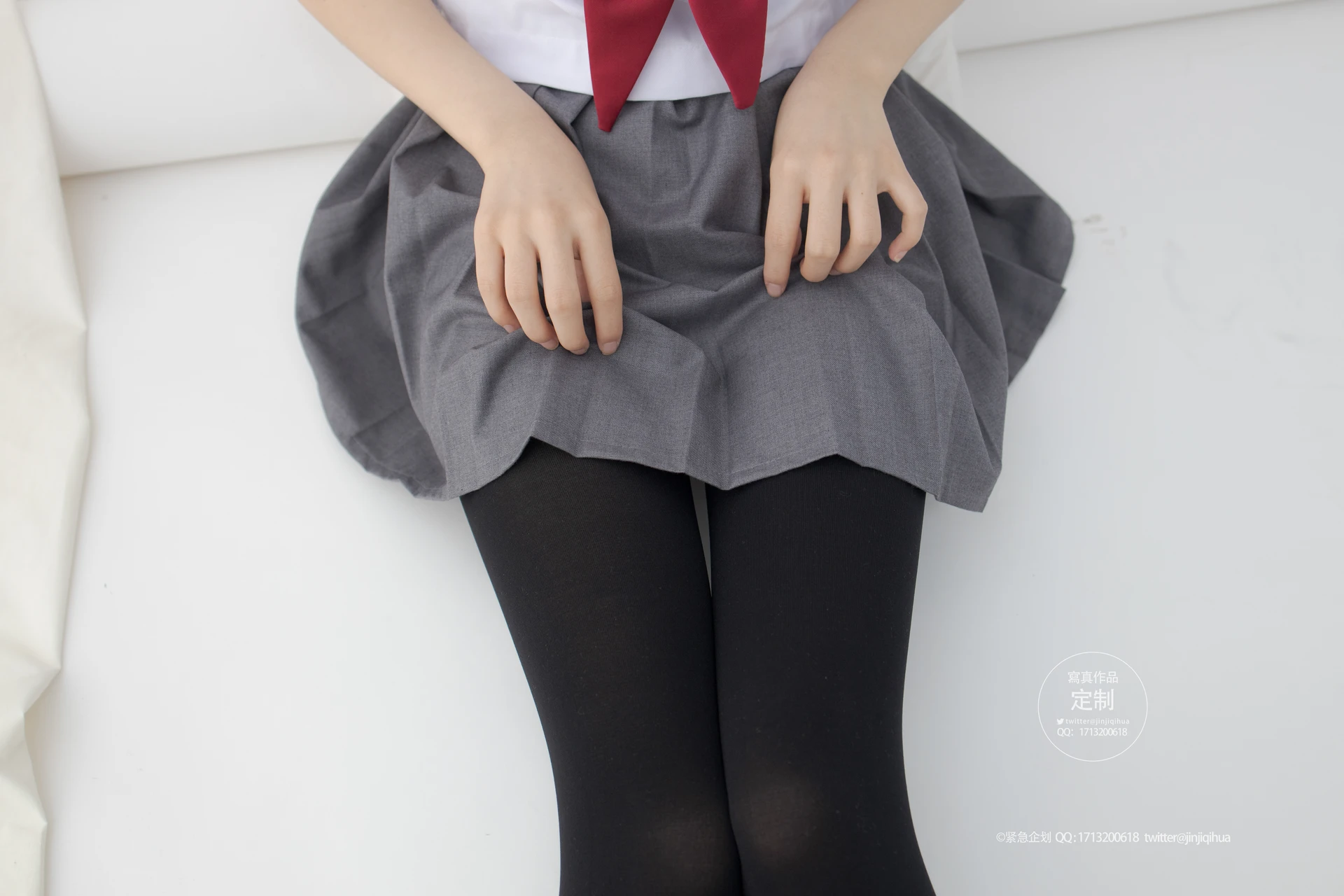 紧急企划 G-002 [60P-594M] 小奶糕MilkyJK, JK制服, 制服, 可爱, 学生装, 小奶糕Milky, 紧急企划, 美腿, 美足, 黑丝