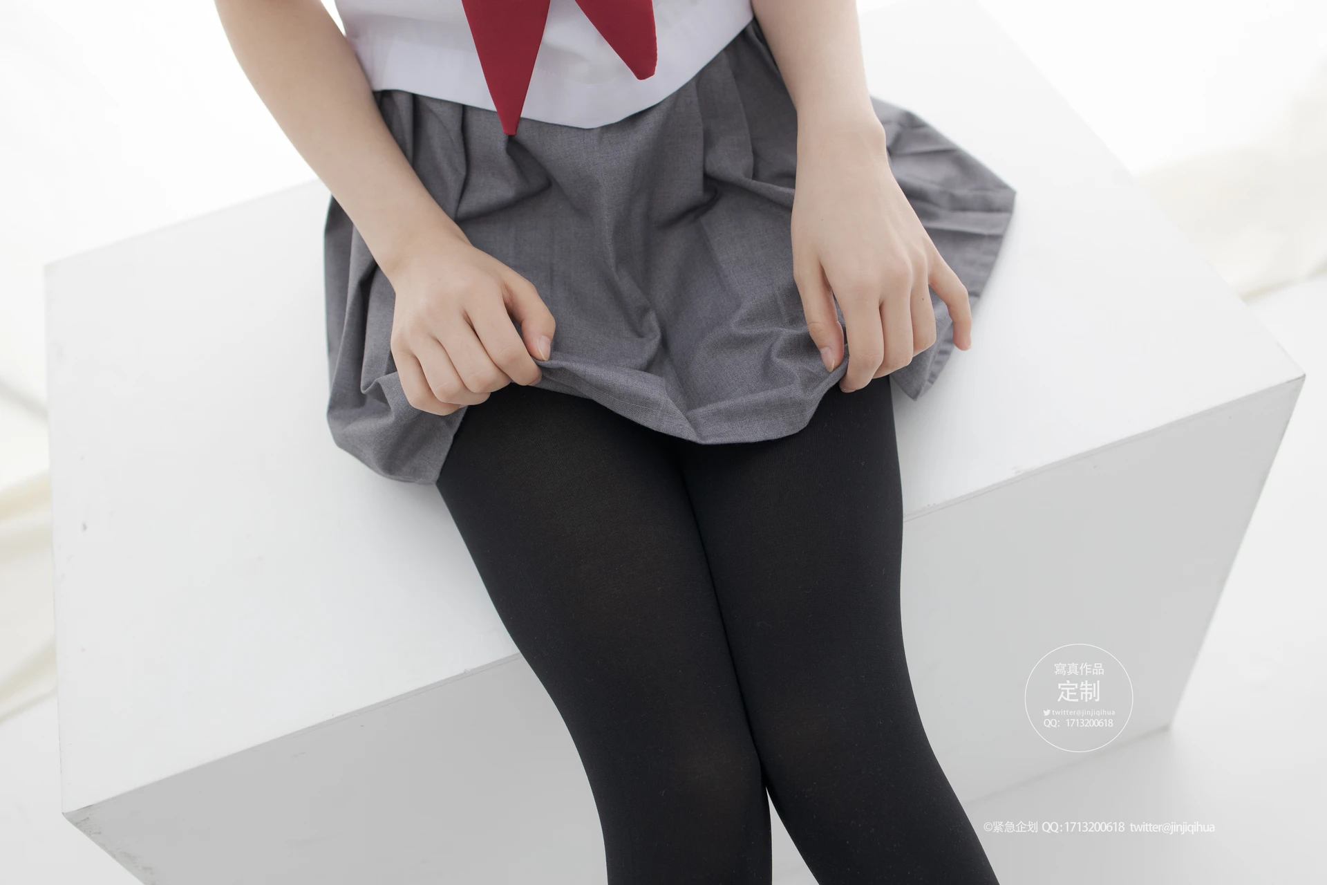 紧急企划 G-002 [60P-594M] 小奶糕MilkyJK, JK制服, 制服, 可爱, 学生装, 小奶糕Milky, 紧急企划, 美腿, 美足, 黑丝