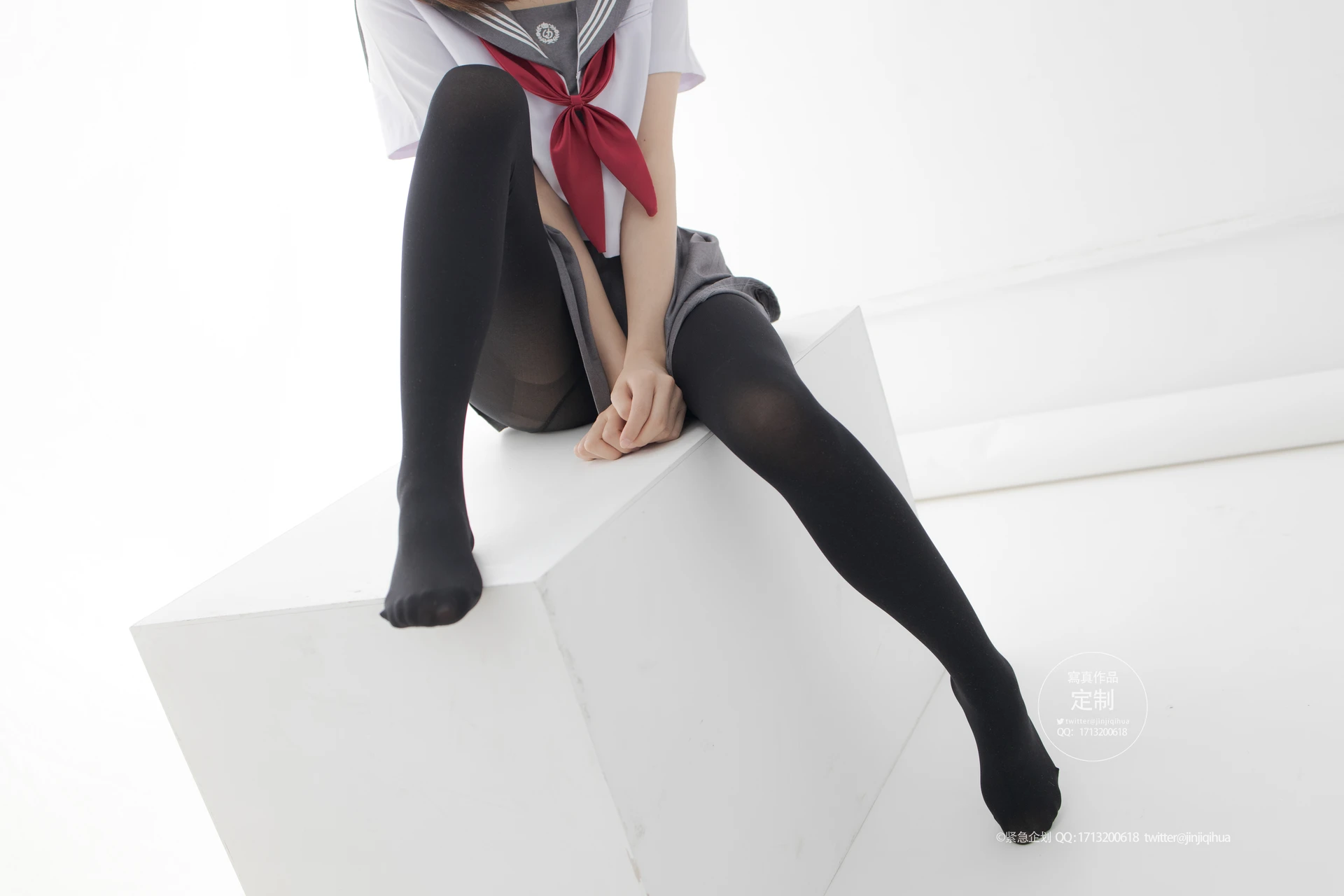 紧急企划 G-002 [60P-594M] 小奶糕MilkyJK, JK制服, 制服, 可爱, 学生装, 小奶糕Milky, 紧急企划, 美腿, 美足, 黑丝