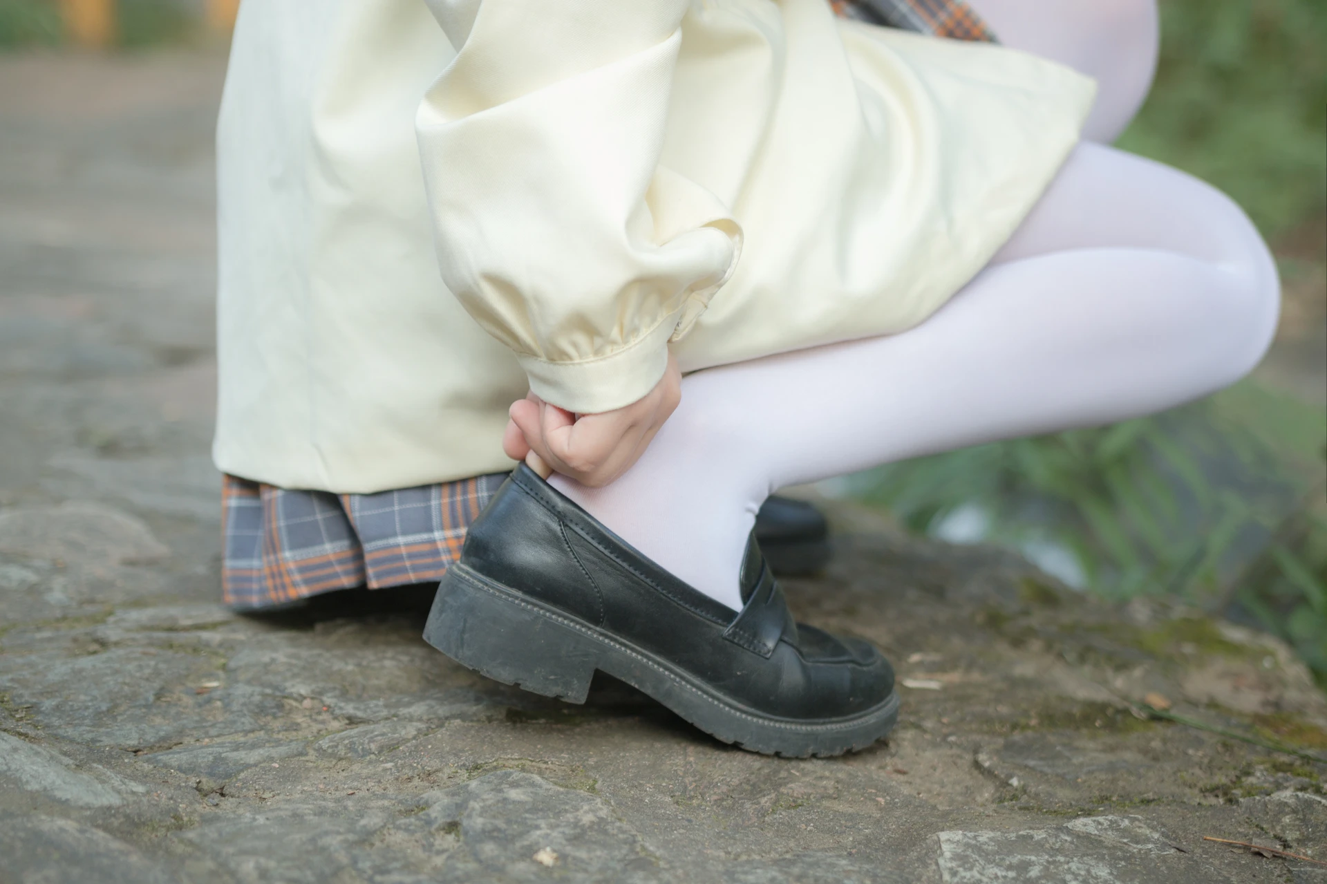 轻兰映画 VOL.002 [44P-362M]白丝, 美腿, 轻兰映画, 黑丝