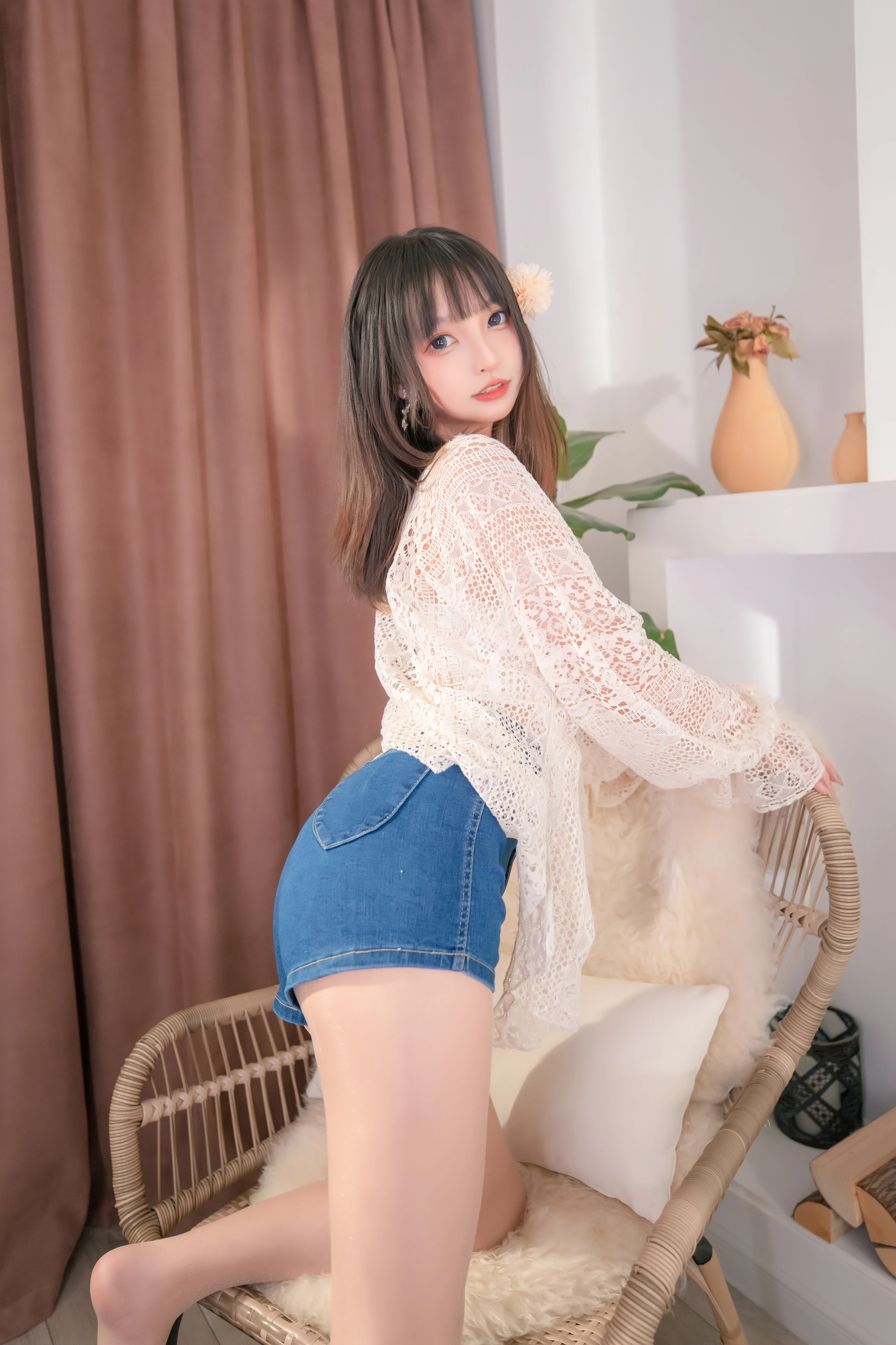 神楽坂真冬 第三季 序号31：牛仔裤女孩《牛仔狂热》 [150P2V-802MB]内衣, 双马尾, 白丝, 神楽坂真冬, 美腿, 美足, 肉丝