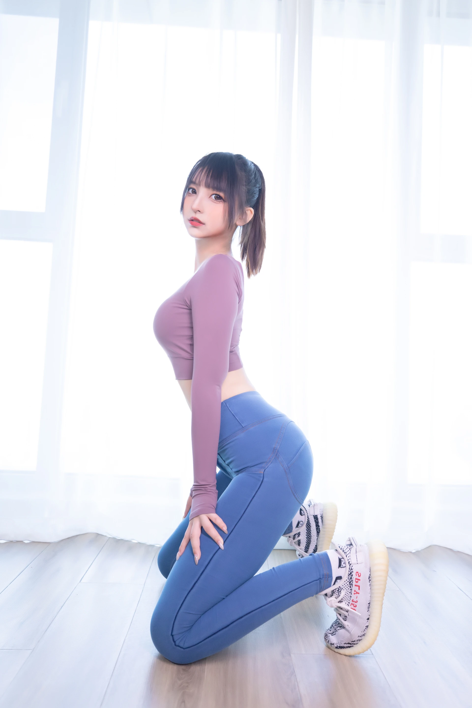 神楽坂真冬 第三季 序号31：牛仔裤女孩《牛仔狂热》 [150P2V-802MB]内衣, 双马尾, 白丝, 神楽坂真冬, 美腿, 美足, 肉丝