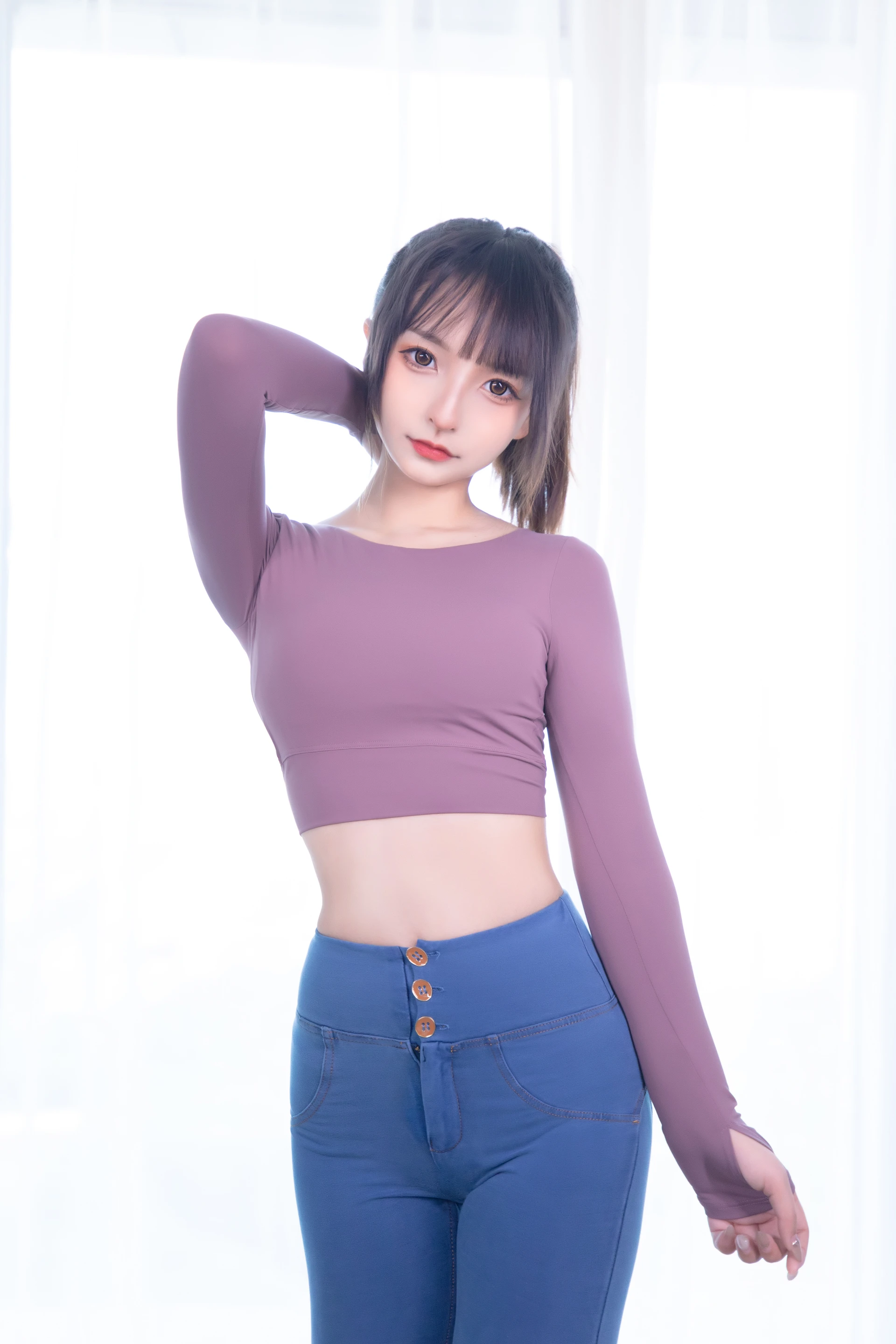 神楽坂真冬 第三季 序号31：牛仔裤女孩《牛仔狂热》 [150P2V-802MB]内衣, 双马尾, 白丝, 神楽坂真冬, 美腿, 美足, 肉丝