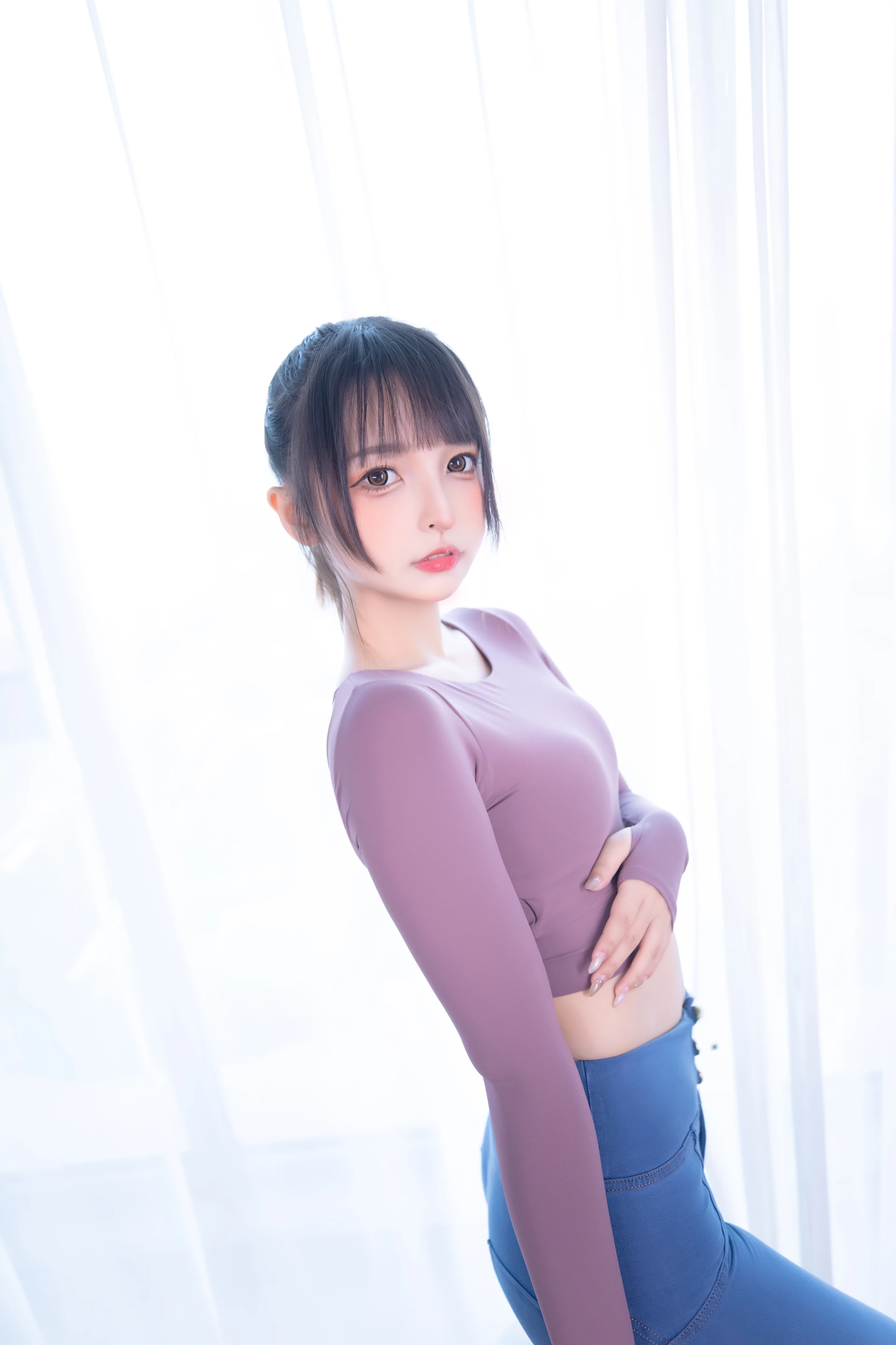 神楽坂真冬 第三季 序号31：牛仔裤女孩《牛仔狂热》 [150P2V-802MB]内衣, 双马尾, 白丝, 神楽坂真冬, 美腿, 美足, 肉丝