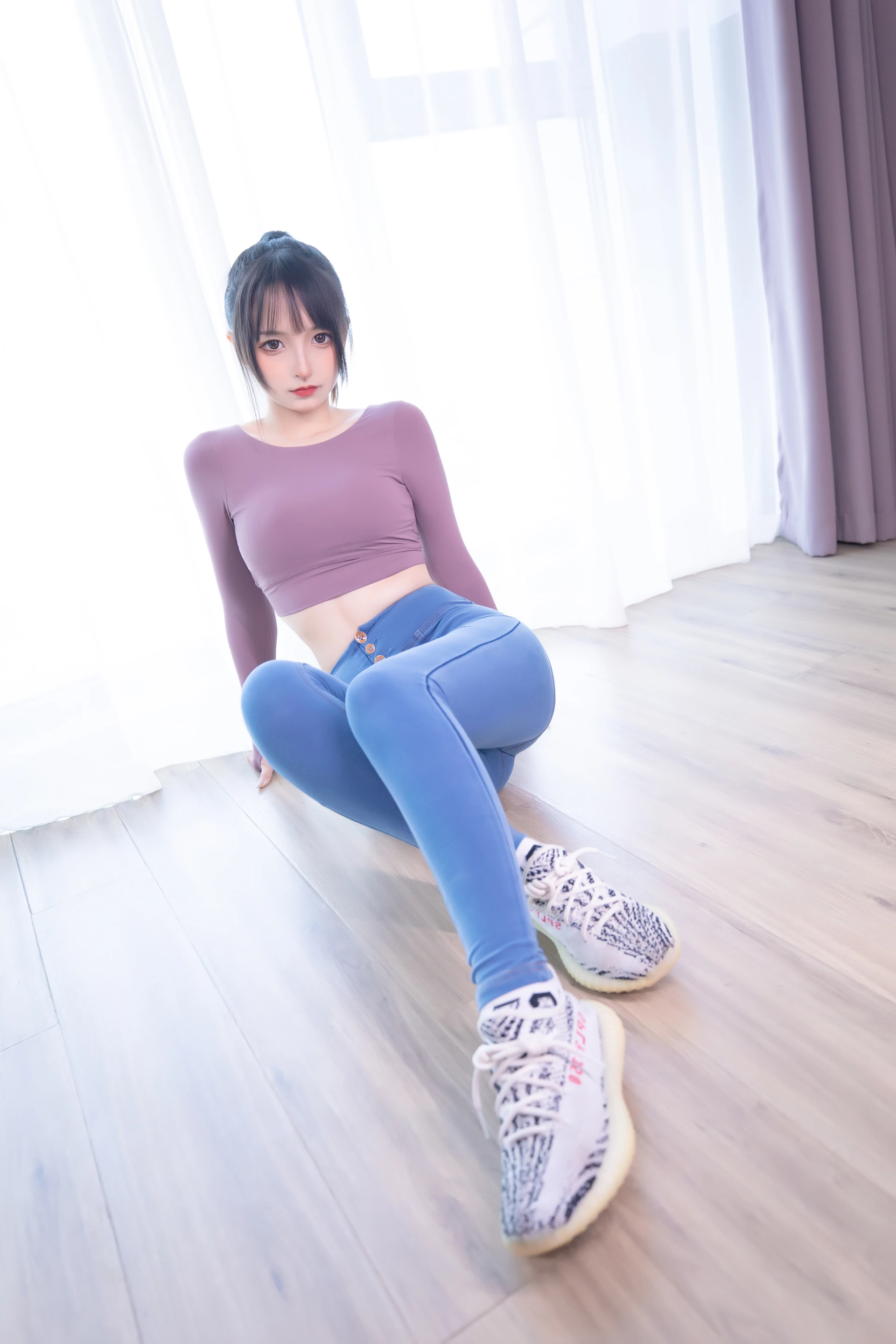 神楽坂真冬 第三季 序号31：牛仔裤女孩《牛仔狂热》 [150P2V-802MB]内衣, 双马尾, 白丝, 神楽坂真冬, 美腿, 美足, 肉丝