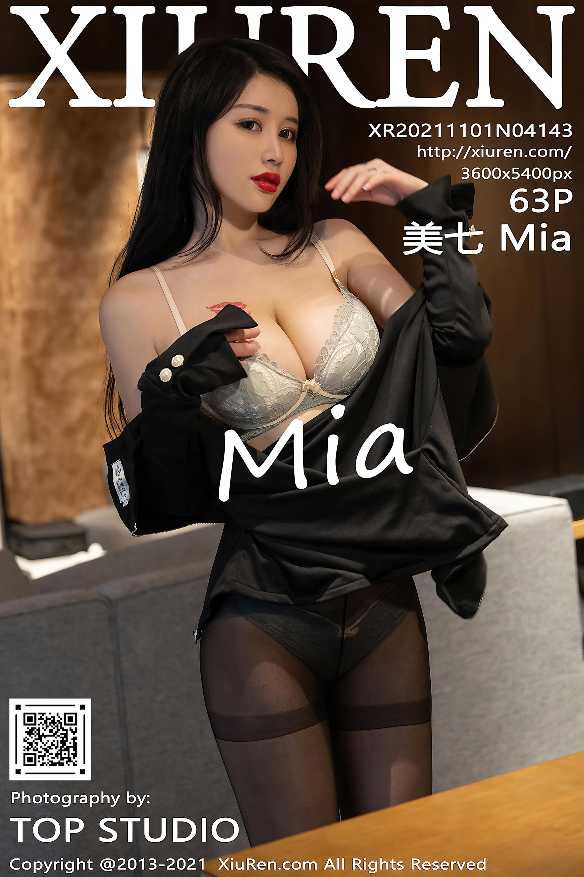 XiuRen秀人网 2021.11.01 No.4143 美七Mia 丰满 黑丝[64+1P 638MB]