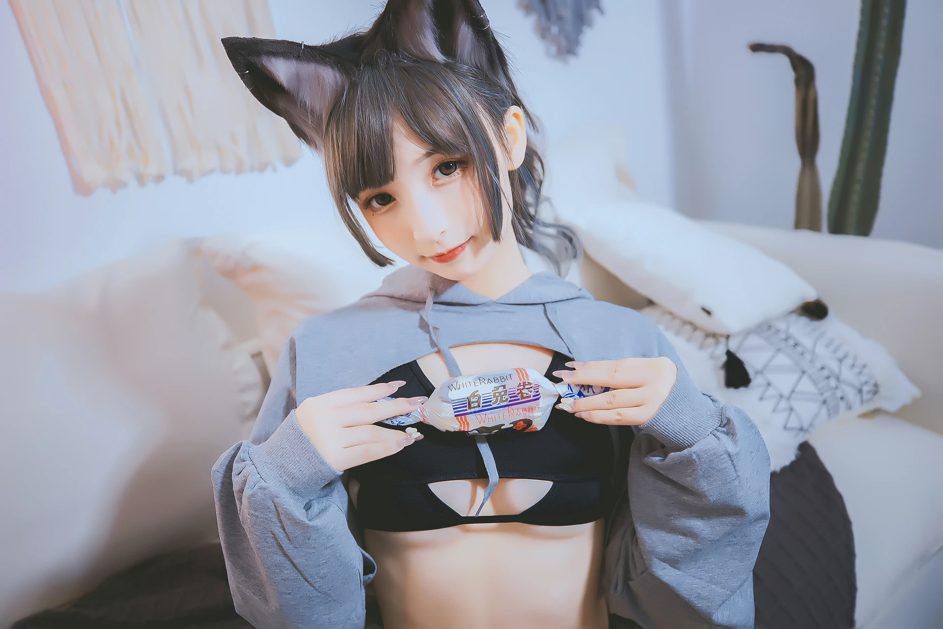 神楽坂真冬 第三季 序号4：《危険な耳》狼妹&兔娘 [150P4V-959MB]内衣, 白丝, 神楽坂真冬, 美腿, 美足, 露背毛衣, 黑丝