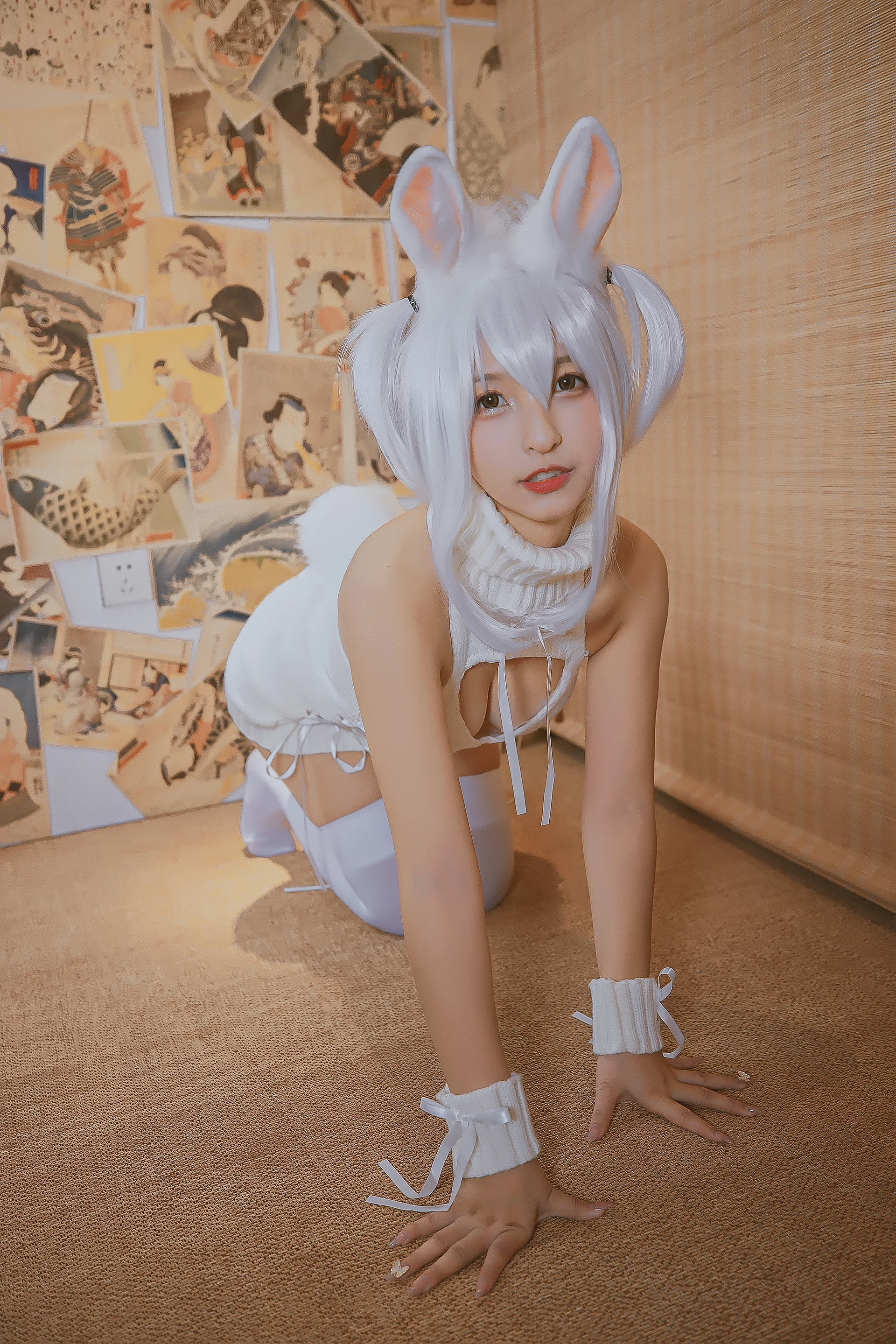 神楽坂真冬 第三季 序号4：《危険な耳》狼妹&兔娘 [150P4V-959MB]内衣, 白丝, 神楽坂真冬, 美腿, 美足, 露背毛衣, 黑丝